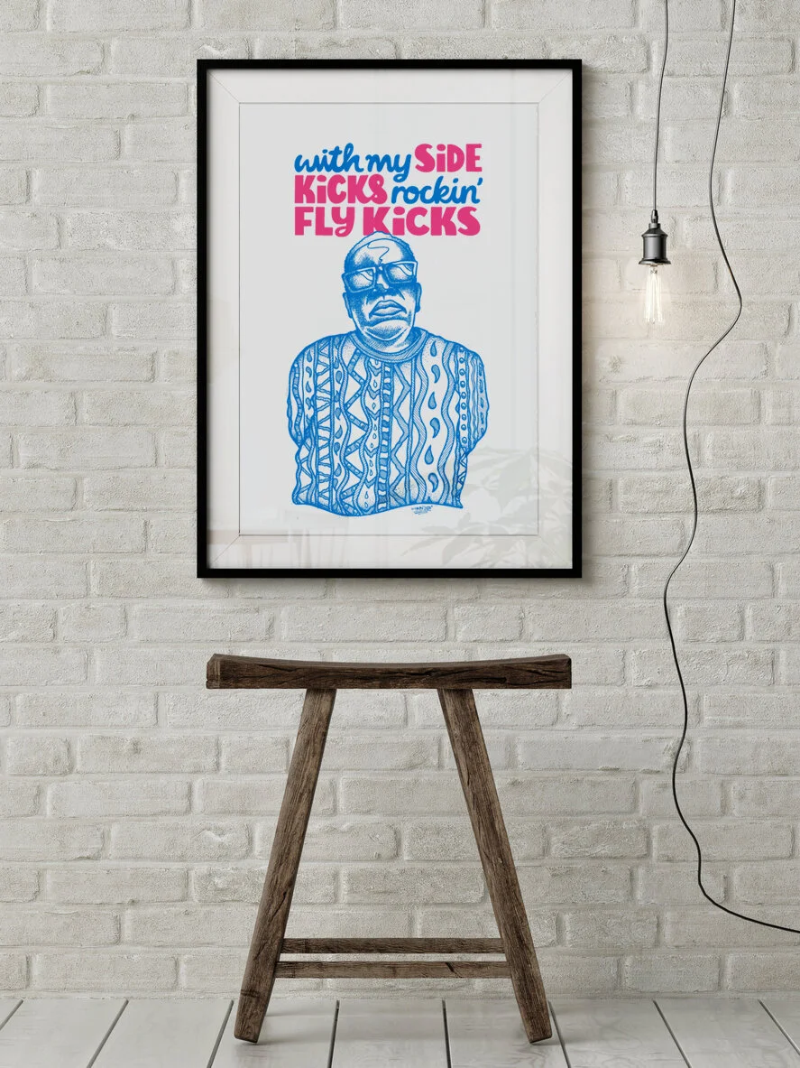 Rockin' Fly Kicks Art Print