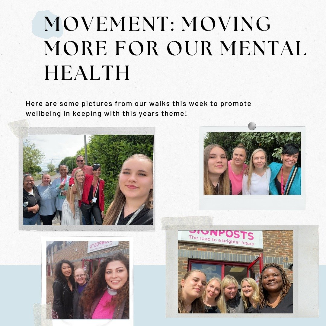 This week, to promote positive mental health and wellbeing at work and in keeping of this years theme &quot;Movement&quot;, we have taken a short break out of our day to go for a walk together. Here are just some photos from this week: