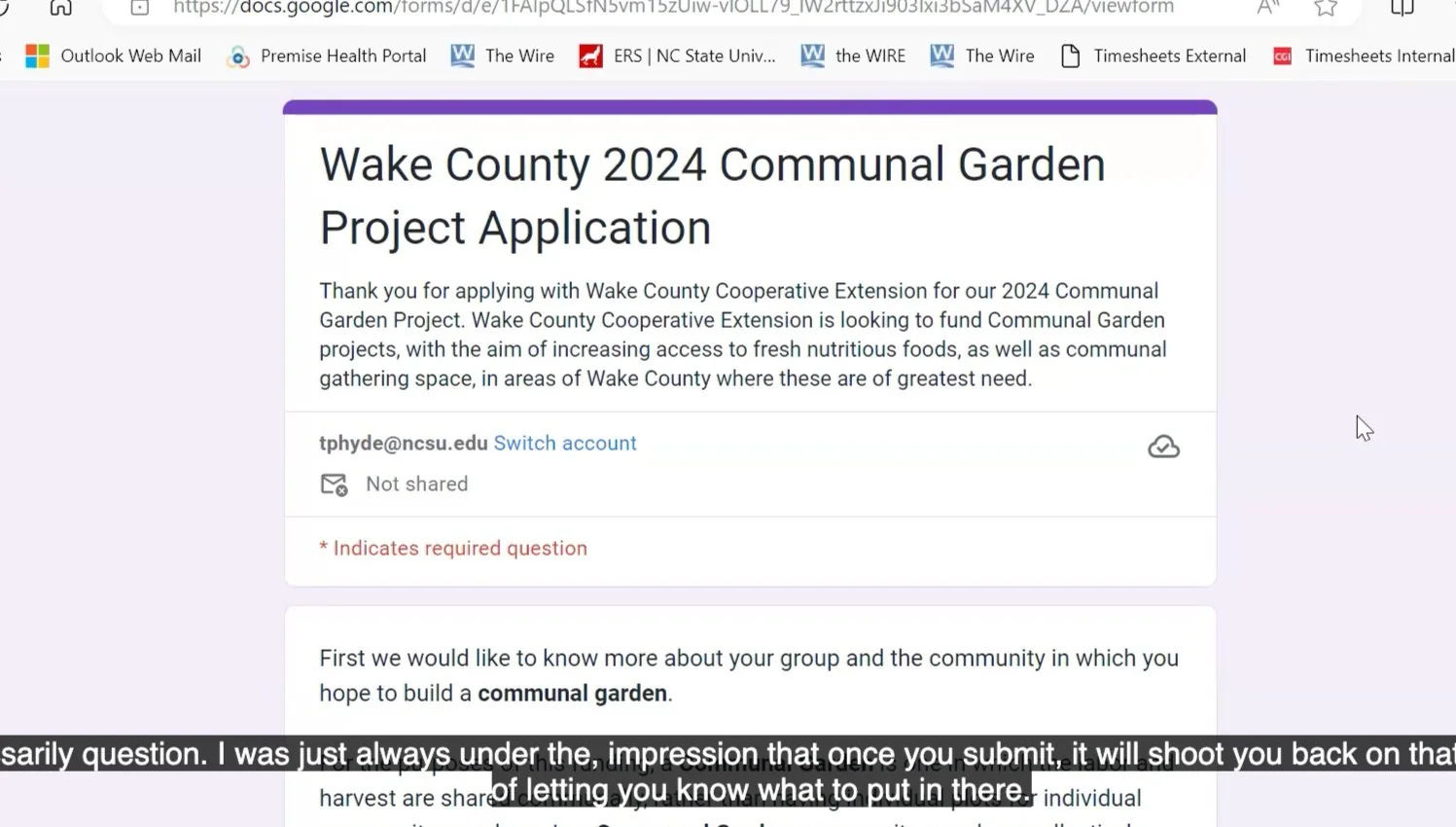 Communal Garden Grant Info Session