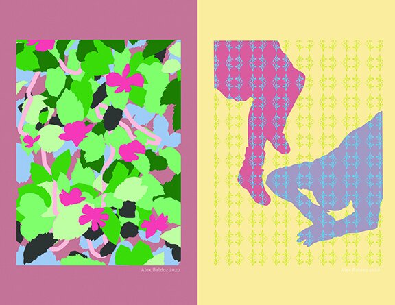 "Final Floral Study" & "Over Stepping"