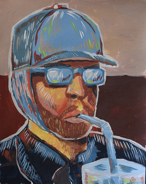 Van Gogh Inspired Self Portrait