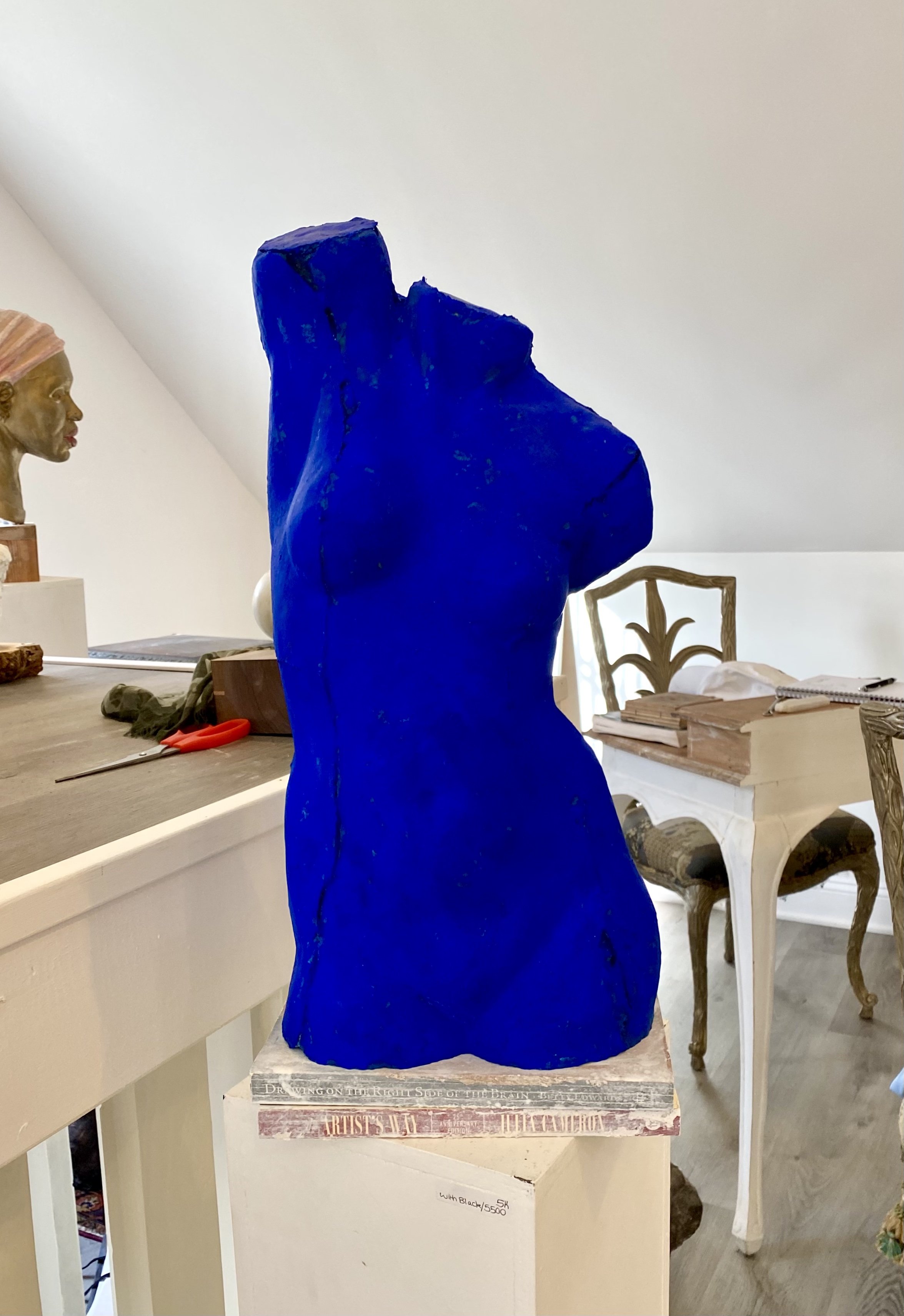 Klein of Blue plaster with pigment