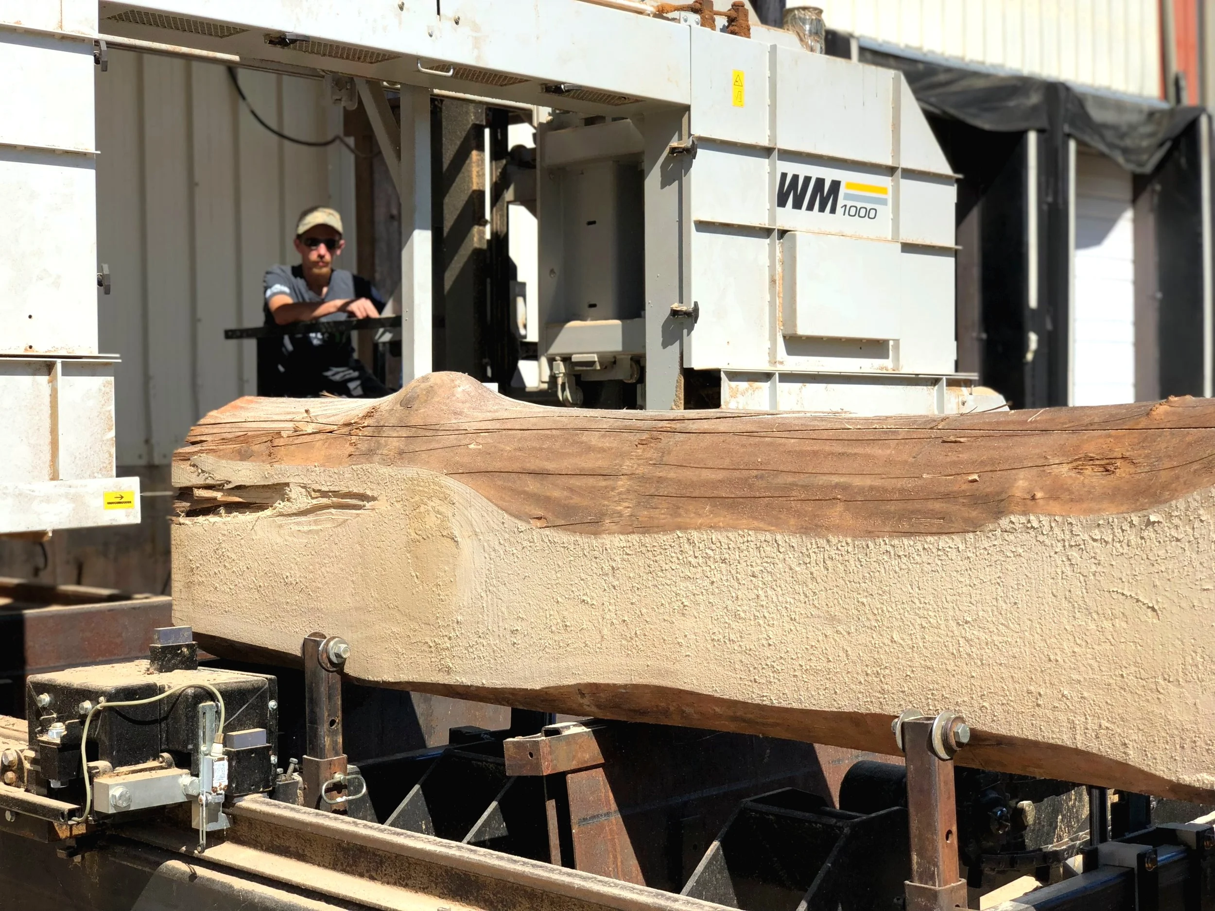 Each log was milled over the course of several weeks.