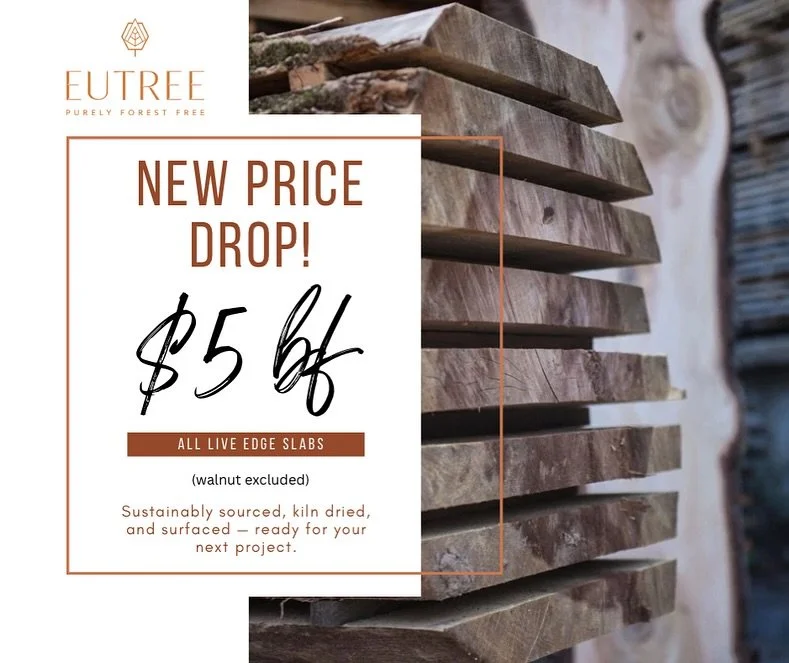 🔥 BIG NEWS 🔥 All slabs are now just $5/bf 🙌 (excluding walnut)

We&rsquo;re excited to offer this new pricing across our slab inventory. Whether you&rsquo;re building a table, shelves, or that dream project you&rsquo;ve been sketching out&hellip; 