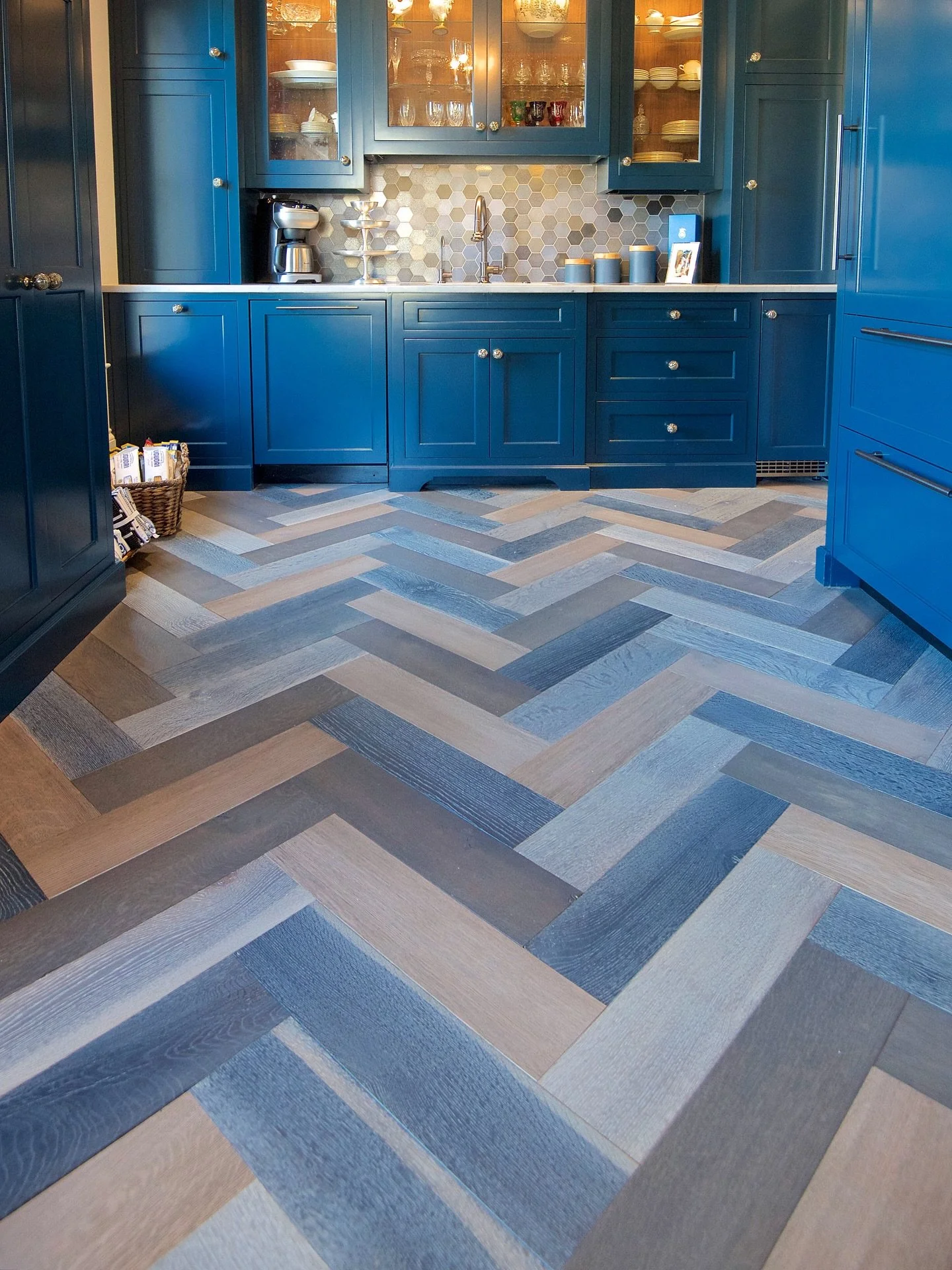 Award-winning floors, built to stand out.

This prefinished hardwood floor was recognized by @nwfa_hardwoodfloorsmag for Best in Color &amp; Textured Floor. Crafted with intention, not just installed. The layered tones and herringbone pattern create 
