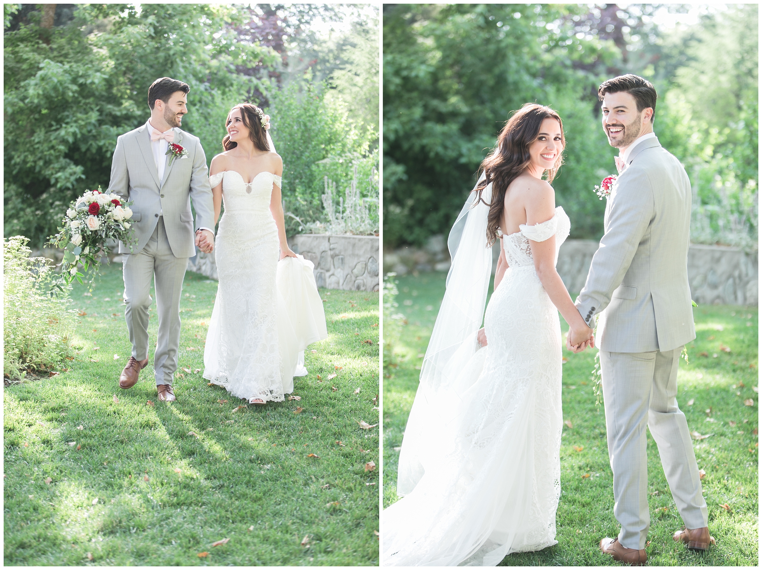 Copy of elegant homestead wilshire ranch wedding bride groom holding hands portrait carrie vines