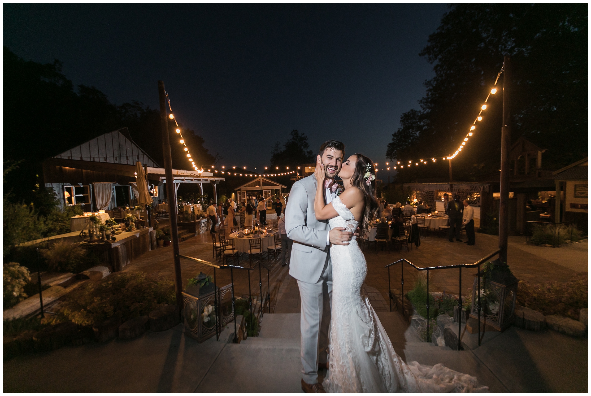 Copy of elegant homestead wilshire ranch wedding reception bride groom night portrait carrie vines