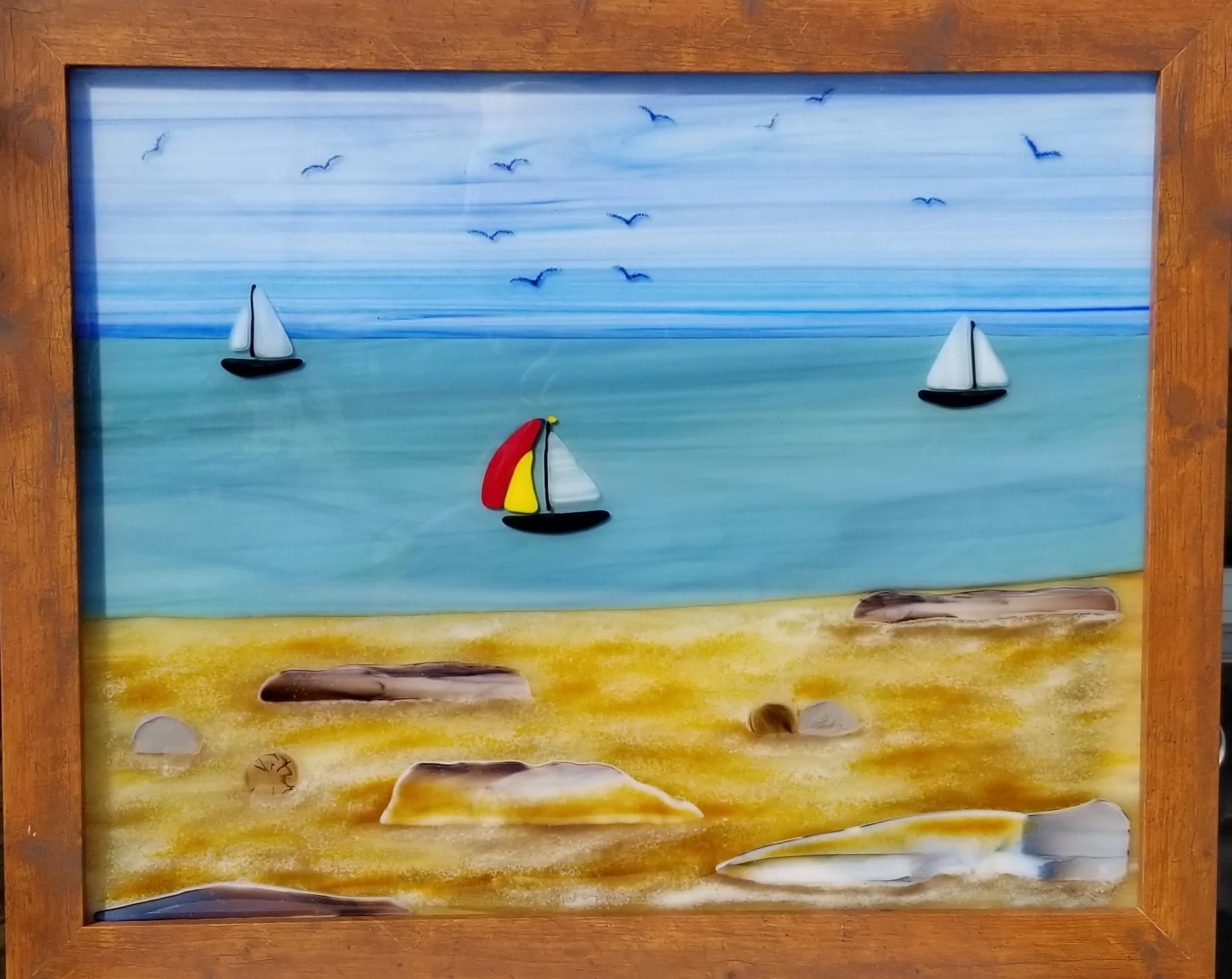 Sail Boats on the River