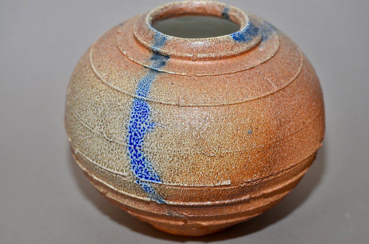 Cobalt stained vase