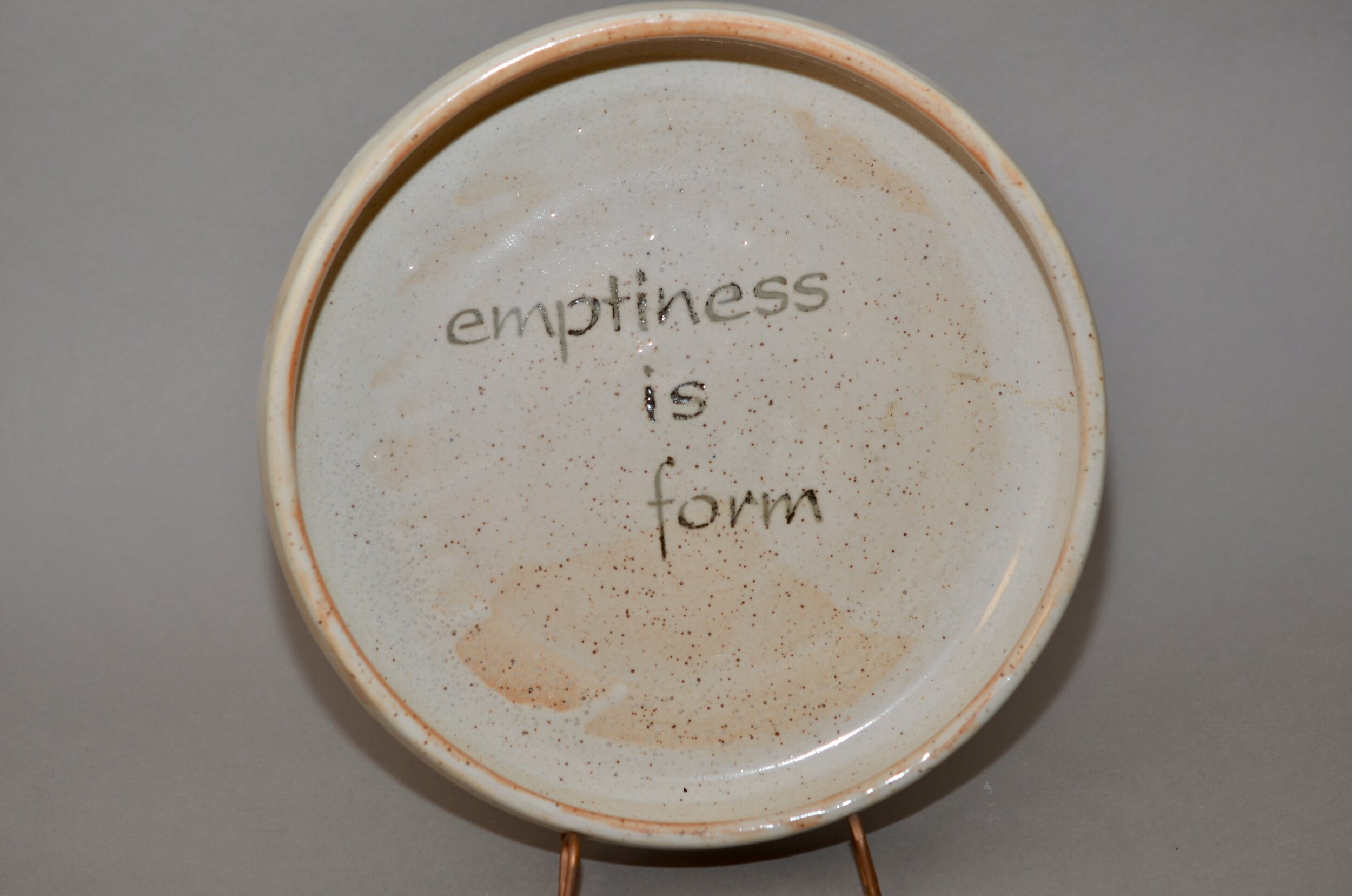 Wide Shino glazed bowl