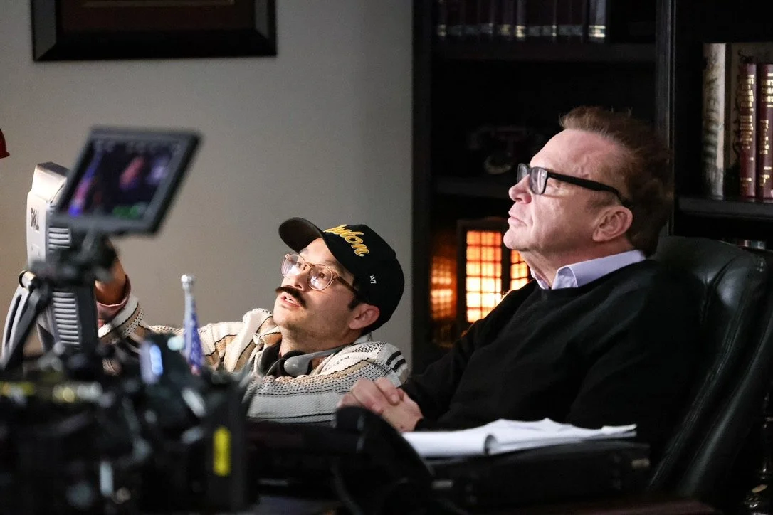 Kenny directs Tom Arnold in A Christmas Gamble
