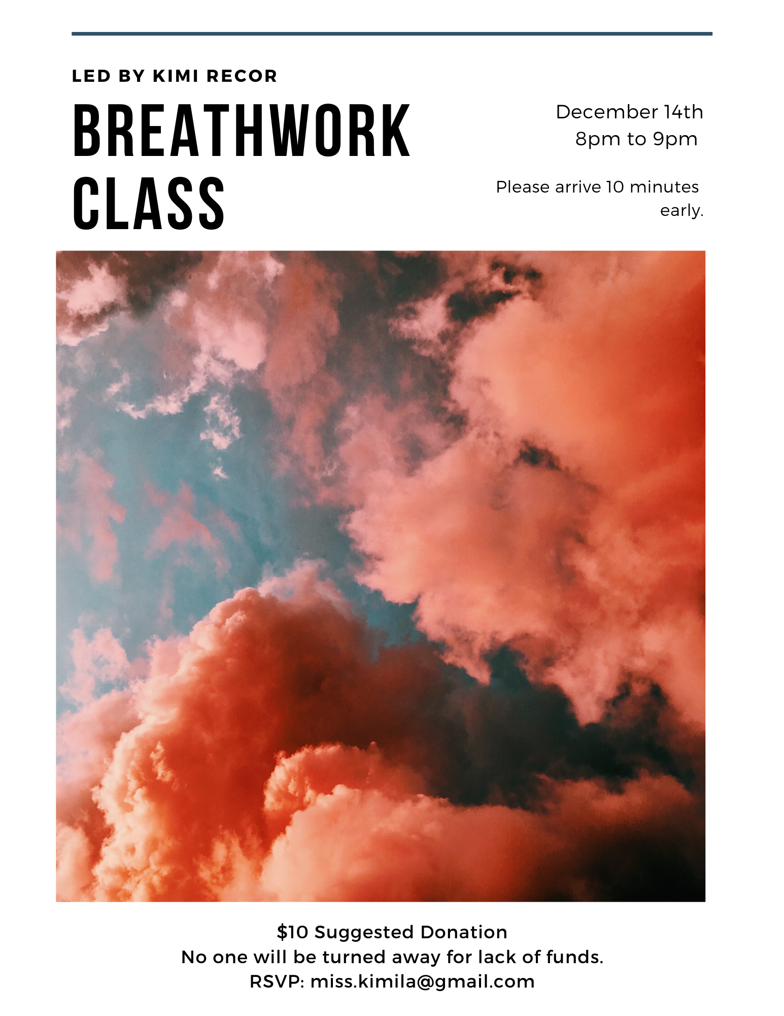 BREATHE YOUR WAY THROUGH THE HOLIDAYS: Breathwork Class by Kimi Recor