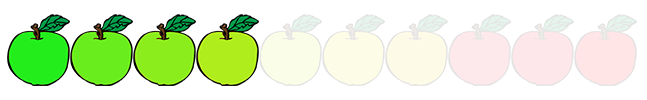 4 out of 10 apples