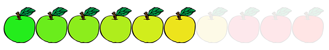 6 out of 10 apples