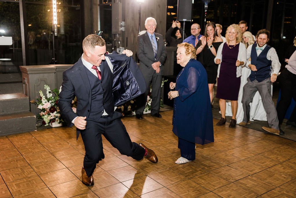 Grandson dancing with Grandma