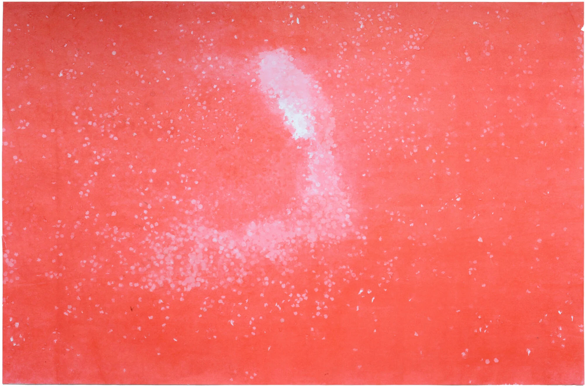 «Champs»,ink/confetti on paper, 1×0.72m 