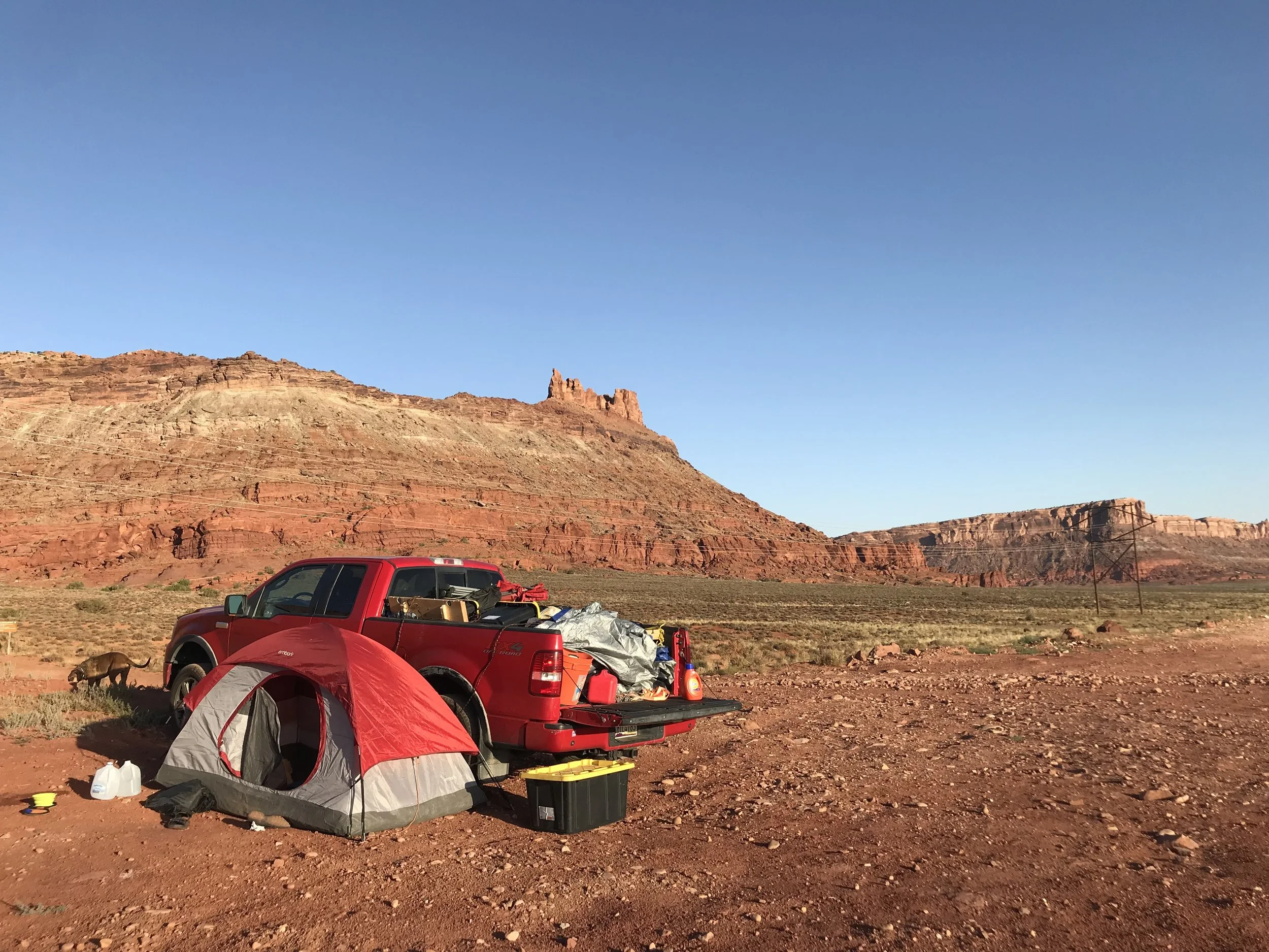 Camping near Arches National Park, UT
