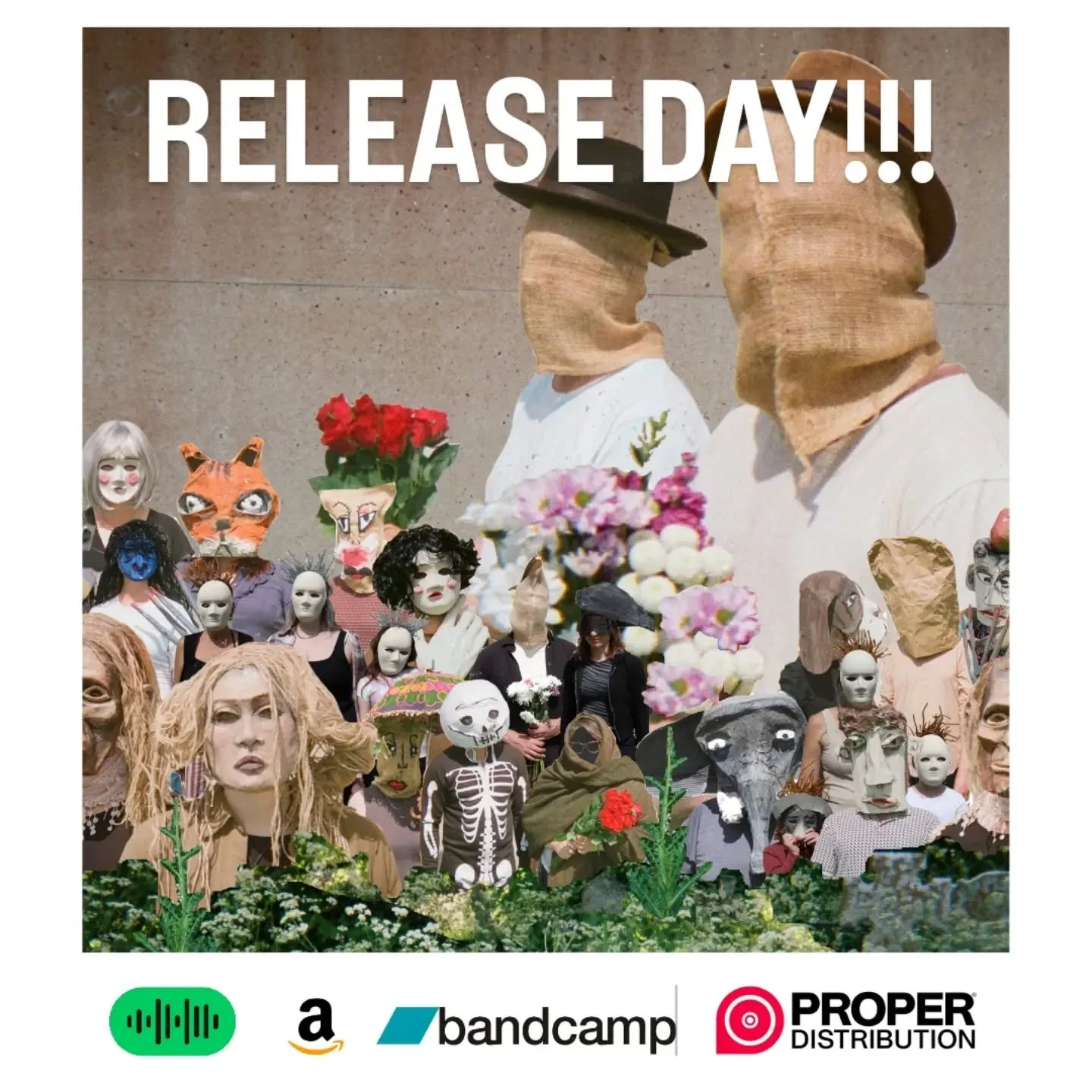 TODAY'S THE DAY!!! Our fourth album 'Only Dogs as Friends' is out today. Listen to/buy/gift it from all the places you normally get your music. Thank you so much for your support ❤️❤️❤️❤️
