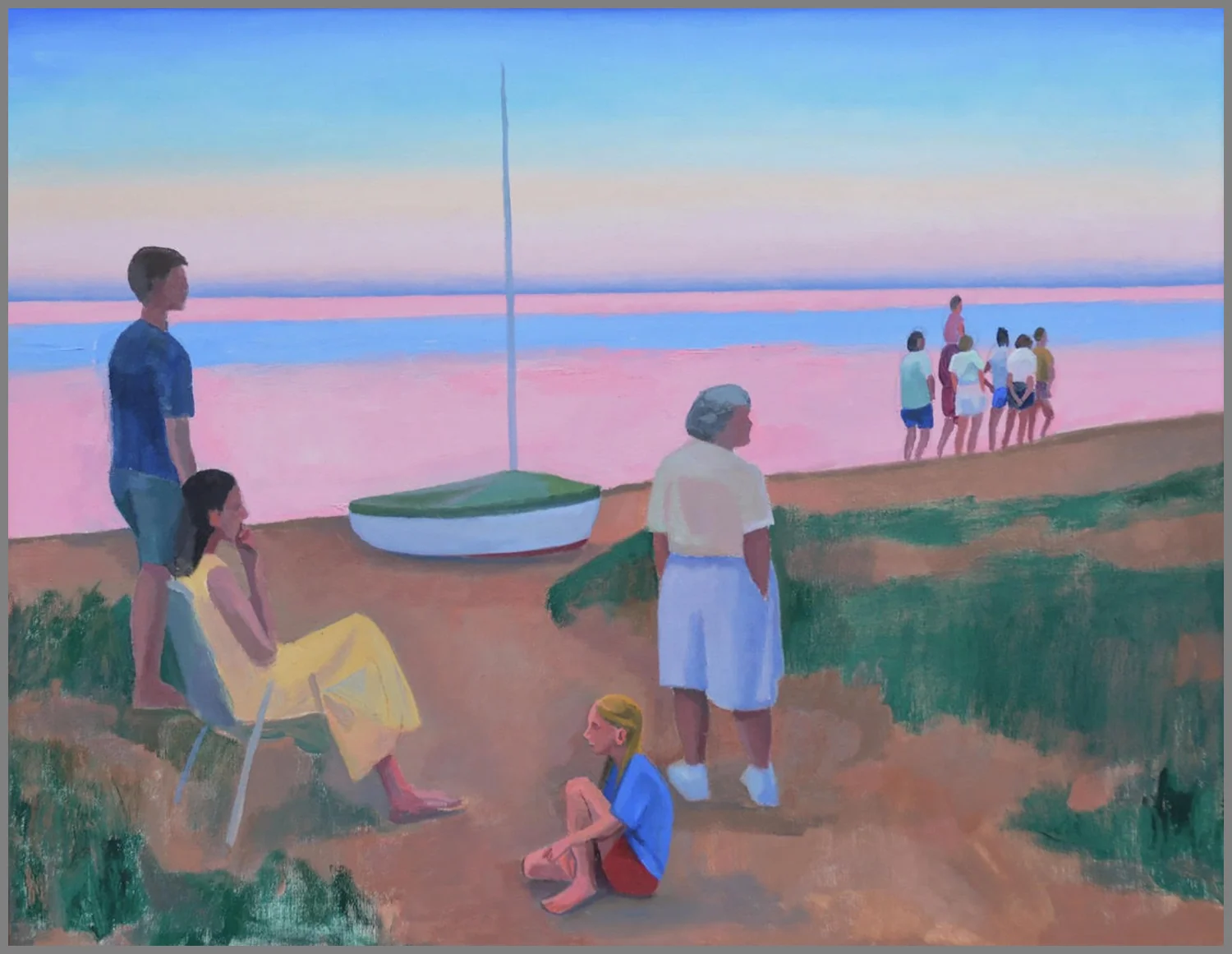 Lake Huron at Twilight, oil/canvas, 18 x 24 inches
