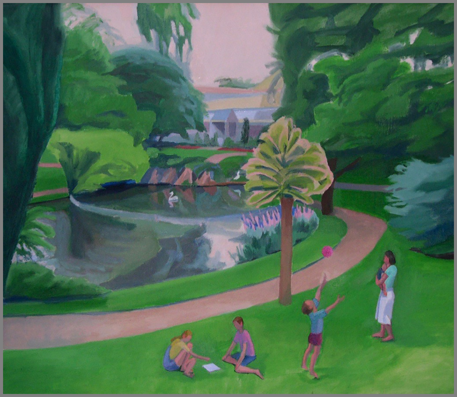  Jardin des Plantes, Poitiers, oil/canvas, 24 x 28 inches 