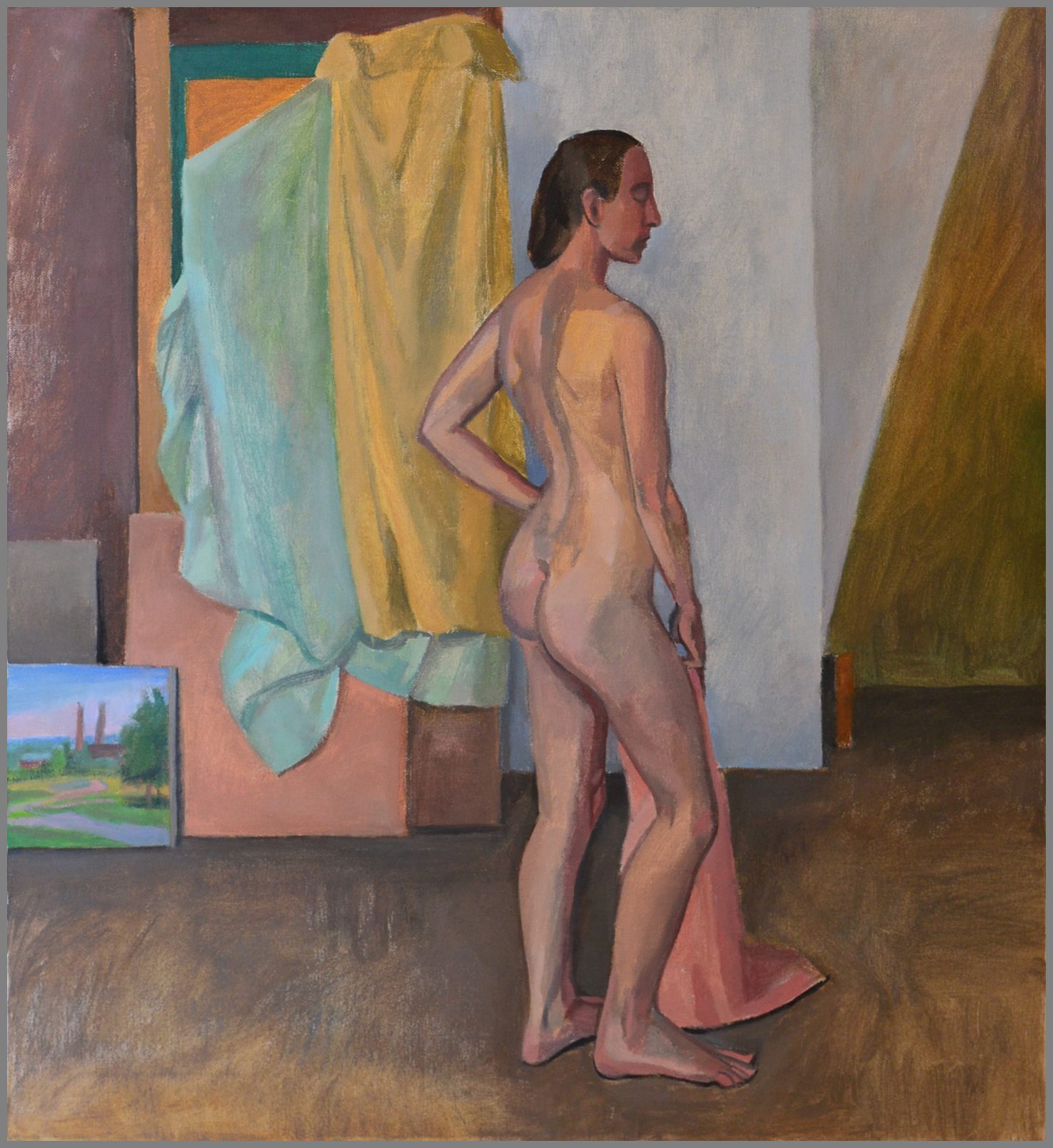  Standing Figure, oil/canvas, 22 x 18 inches 