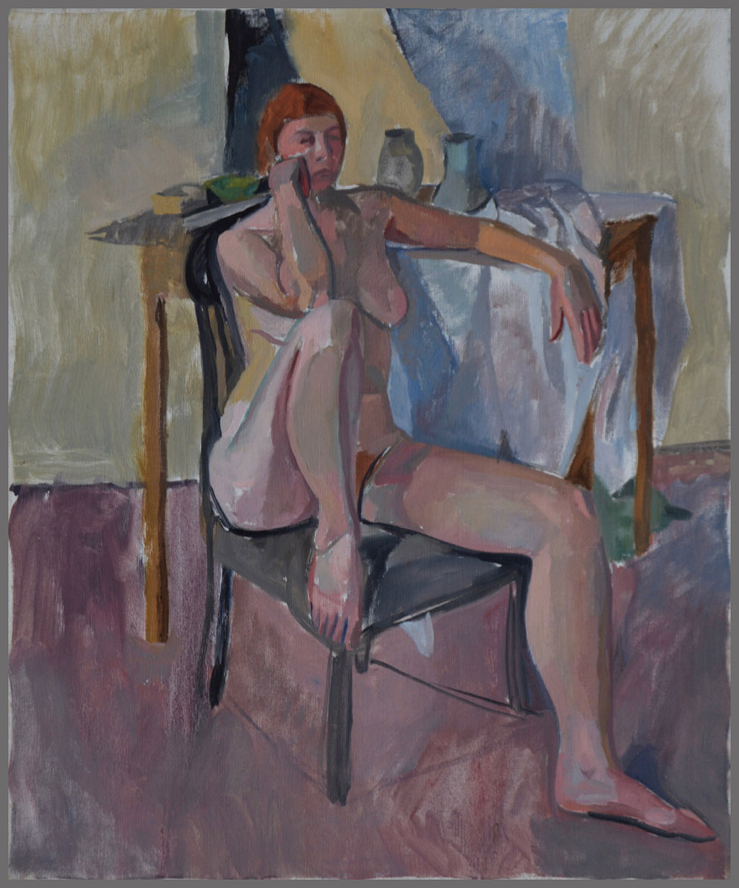  Seated Nude, oil/canvas, 24 x 20inches 