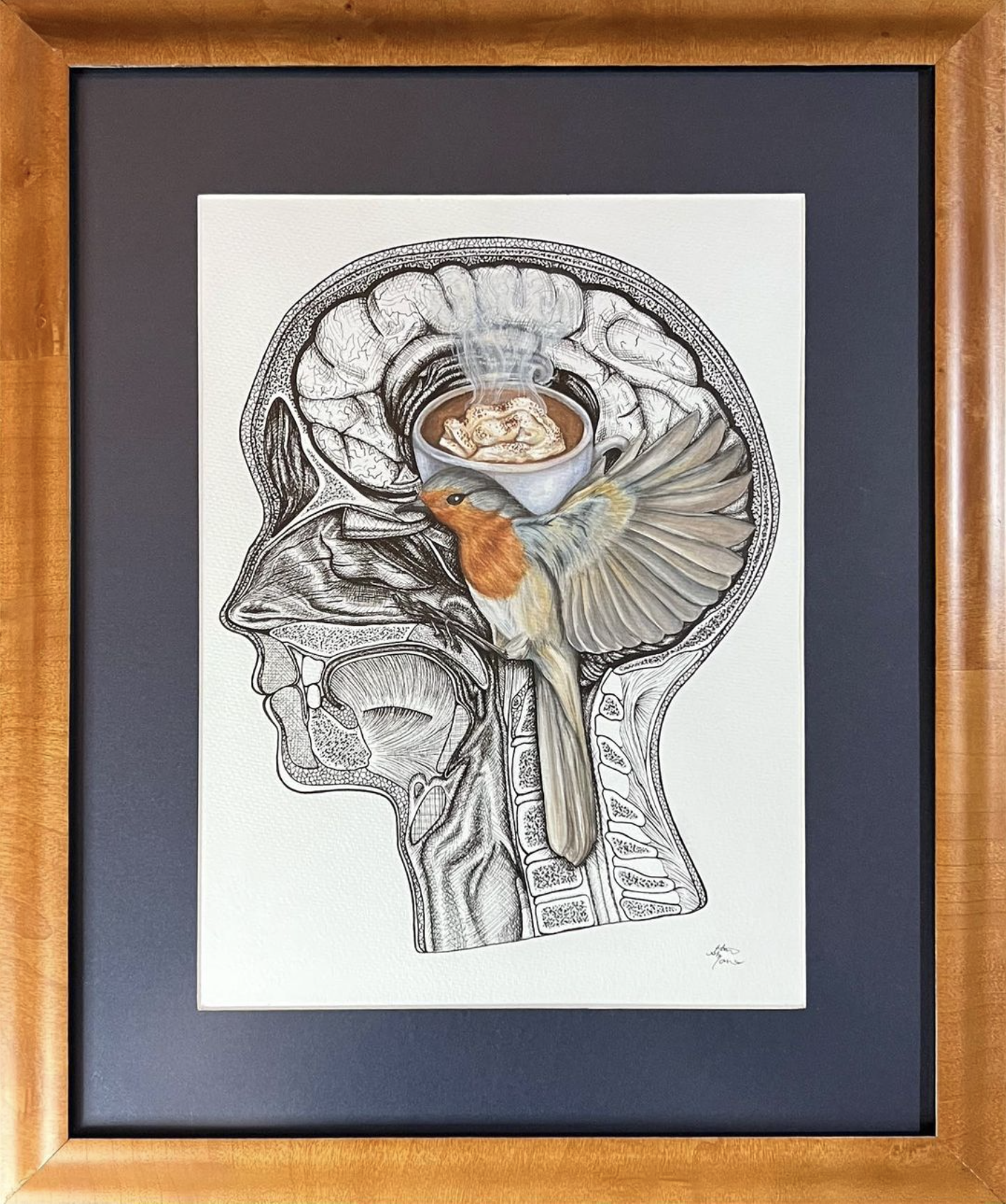 A M B I T I O N . B I R D : Pen &amp; Ink | Watercolor