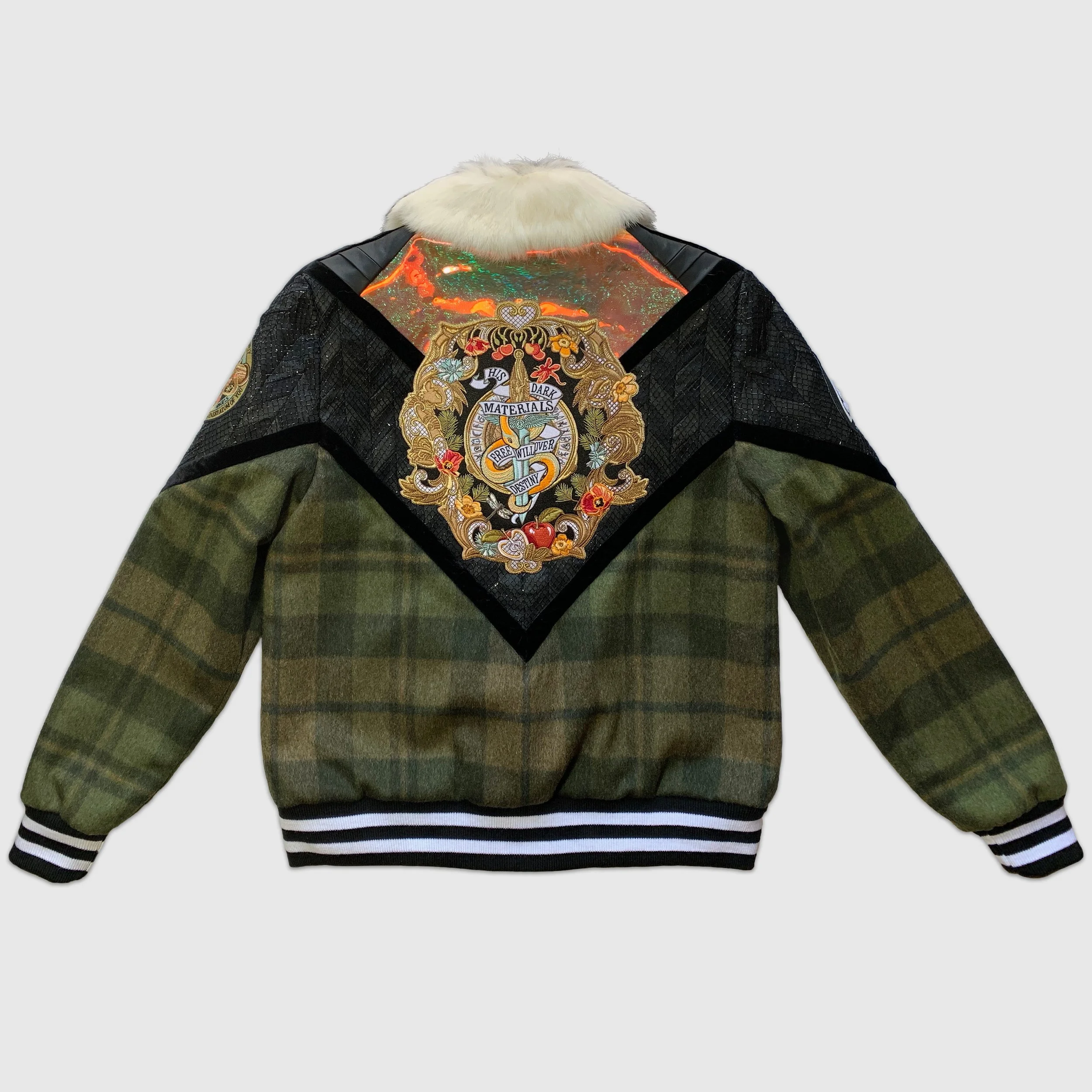 H D M : Finished Jacket | Back with Detachable Faux Fur Collar