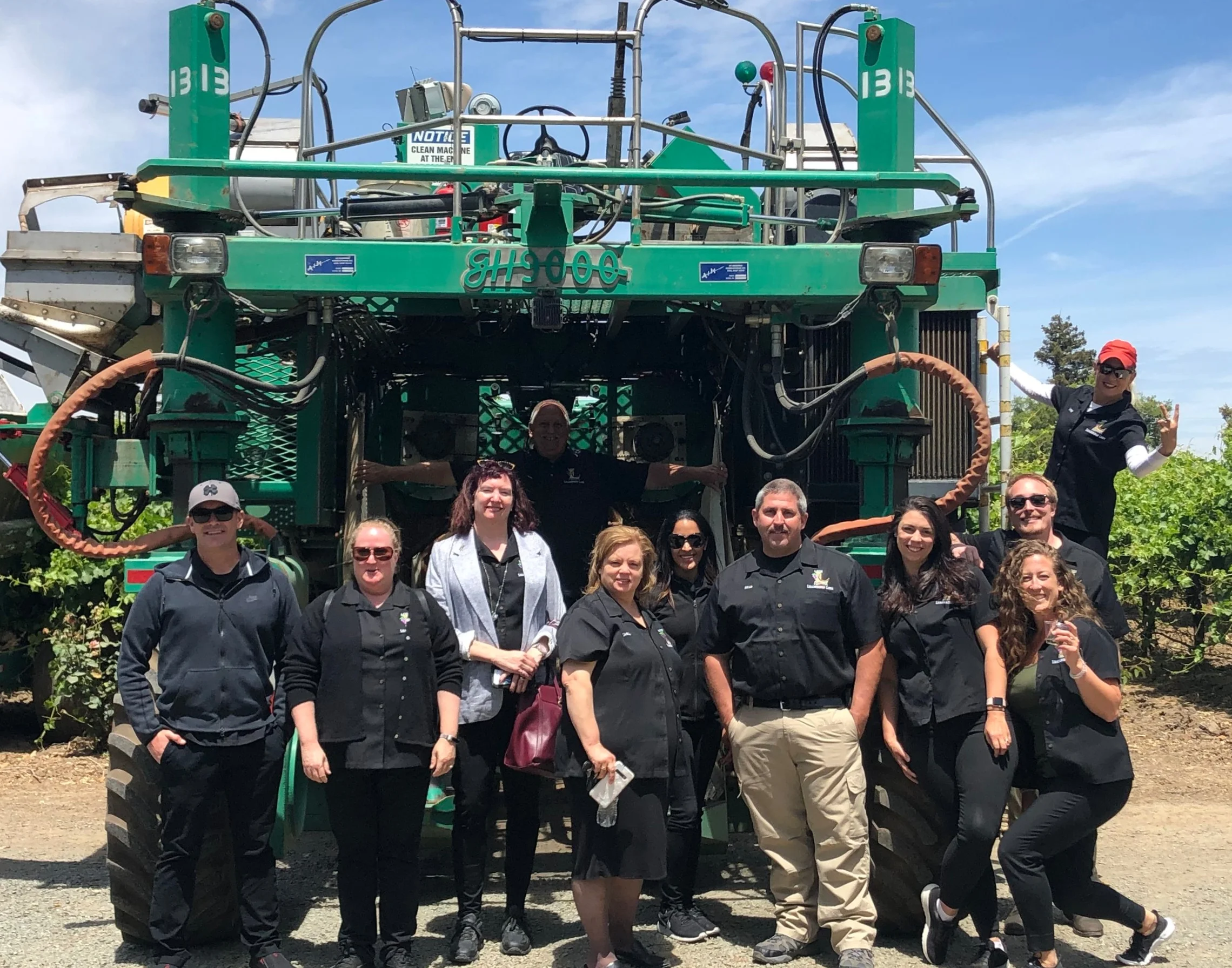 The Leadership Lodi class of 2019 out on Ag Day learning about the Agriculture side of Lodi