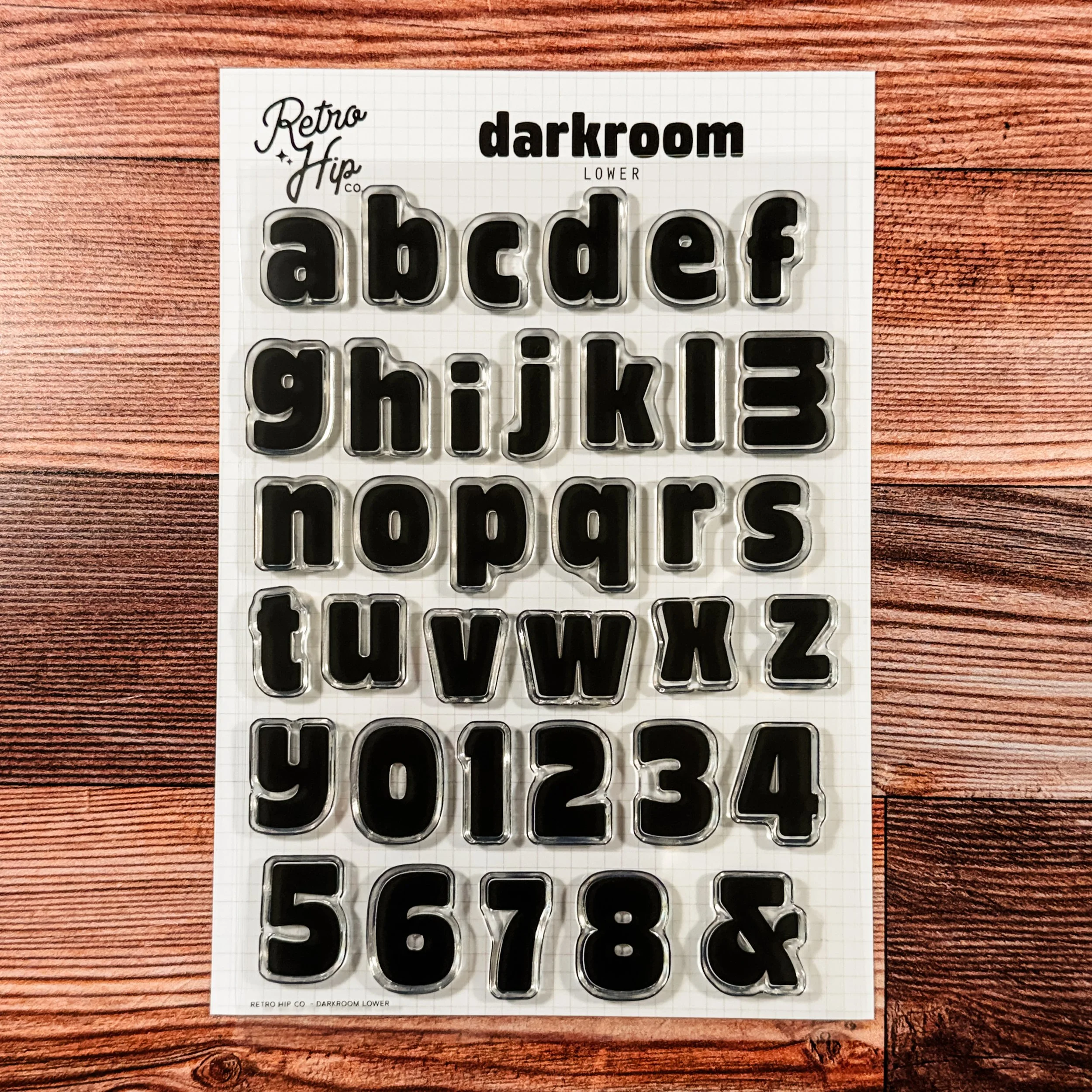 DARKROOM LOWER ALPHA STAMP - PRESALE