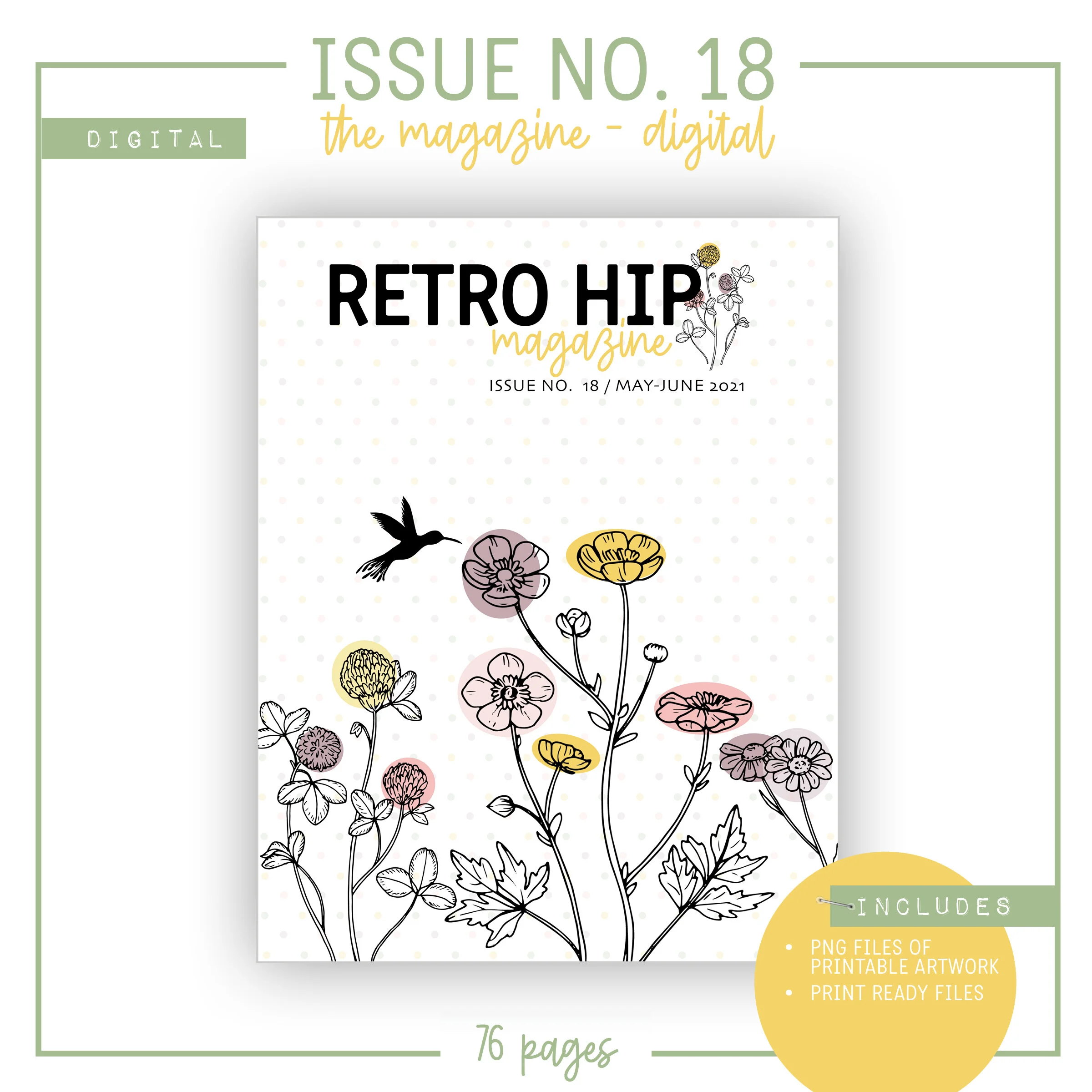 RETRO HIP MAGAZINE - ISSUE NO. 18 - GROW WILD (DIGITAL)