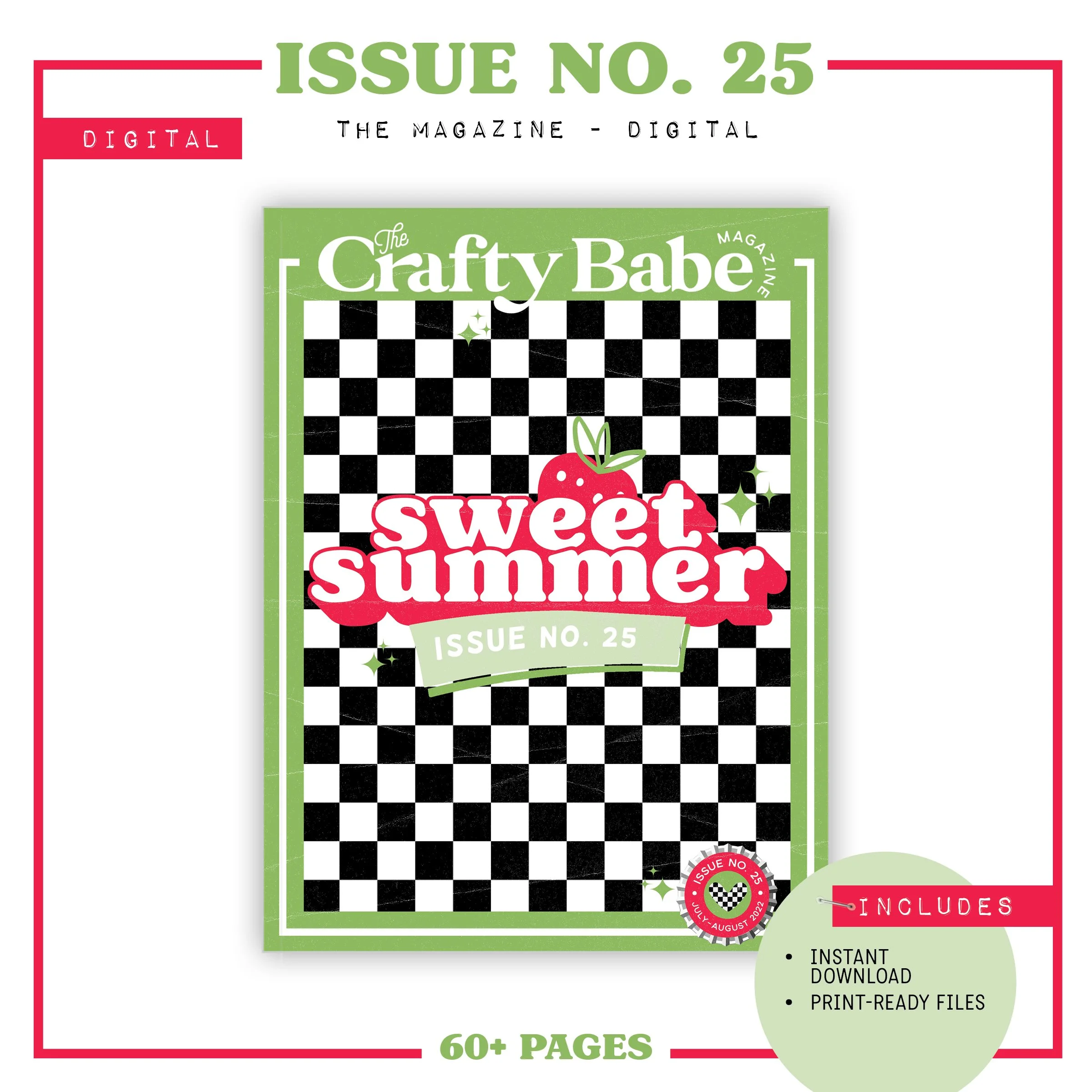 CRAFTY BABE MAGAZINE - SWEET SUMMER - ISSUE NO. 25 (DIGITAL)
