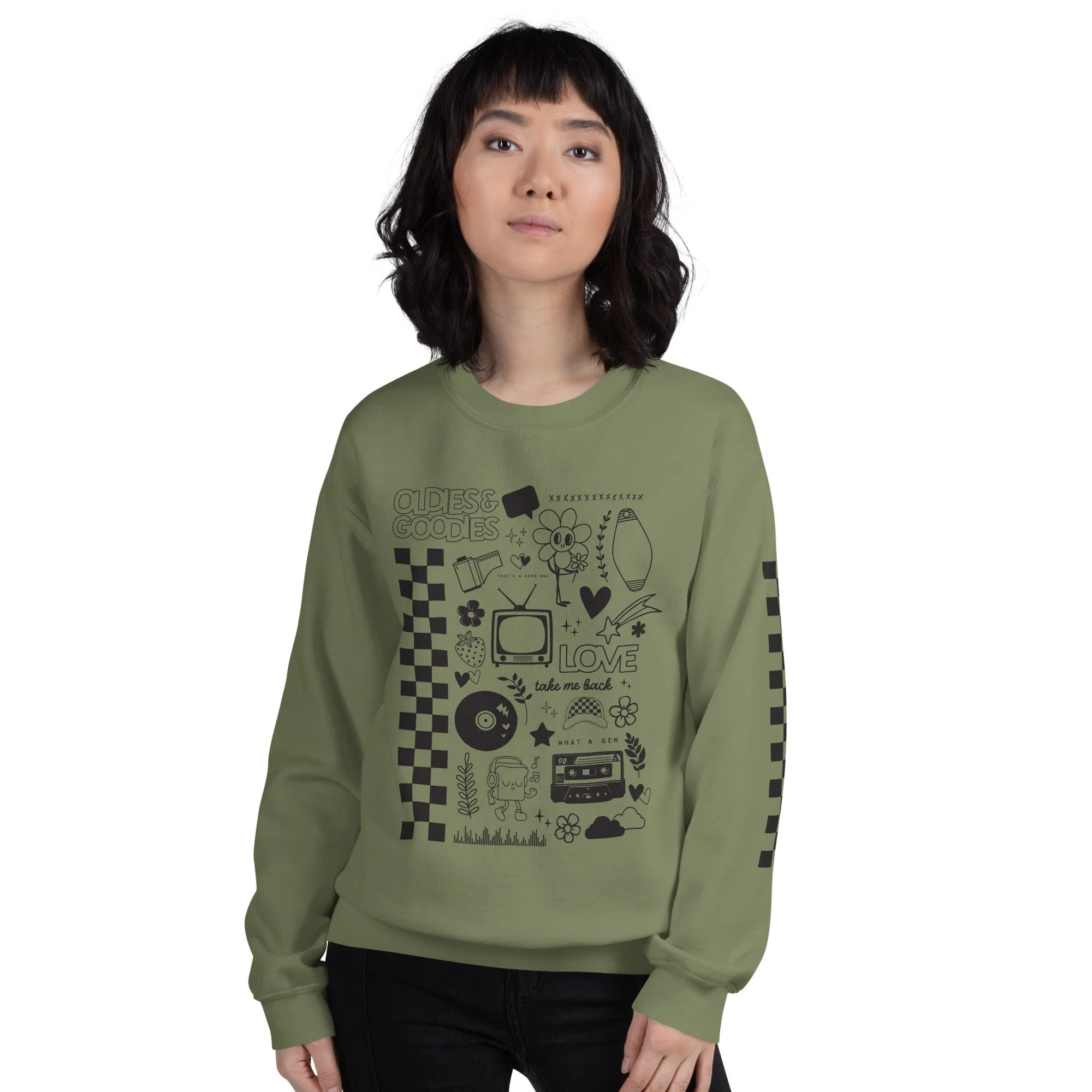 unisex-crew-neck-sweatshirt-military-green-front-688234b7ce595.jpg
