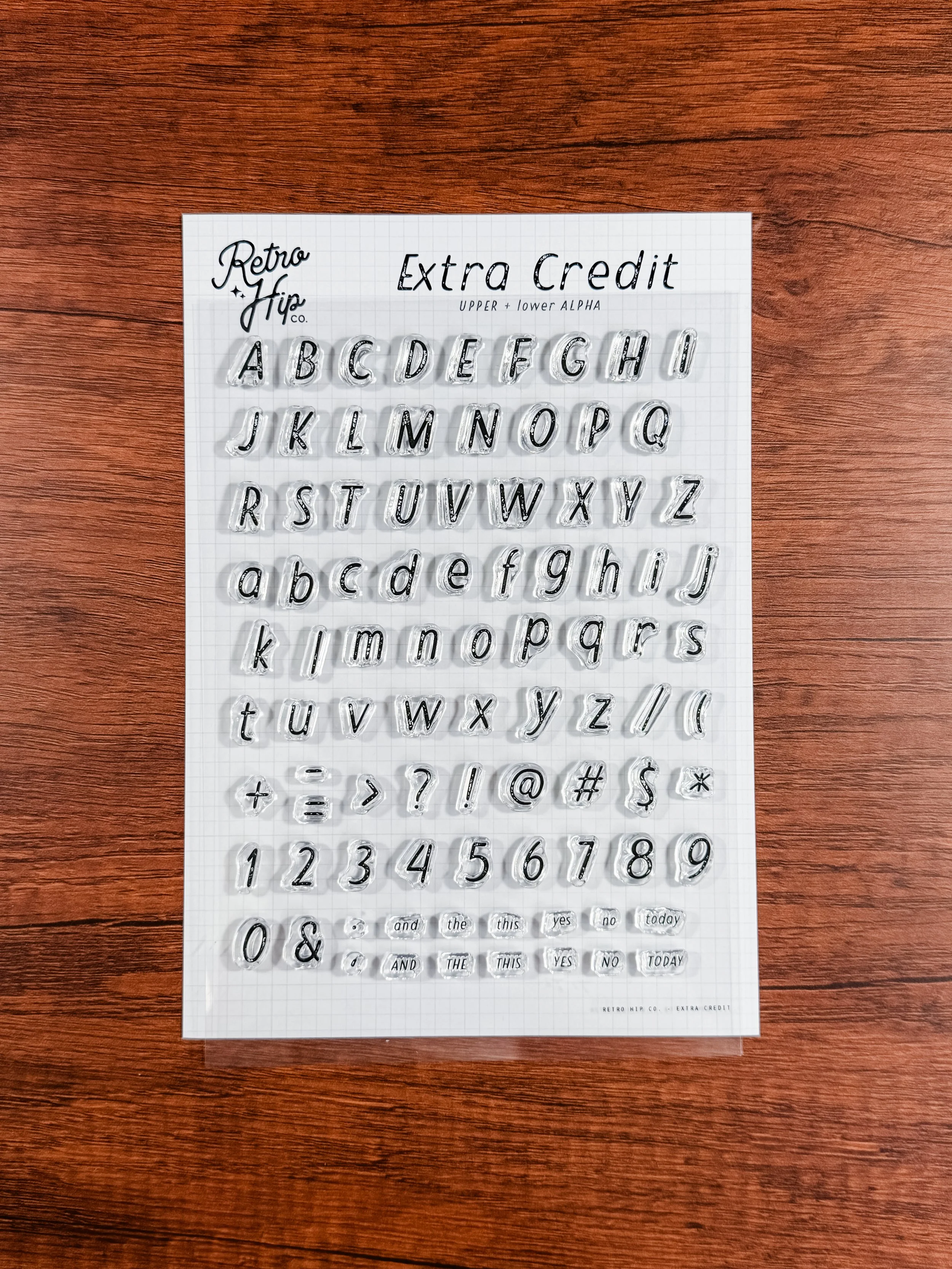 EXTRA CREDIT ALPHA STAMP