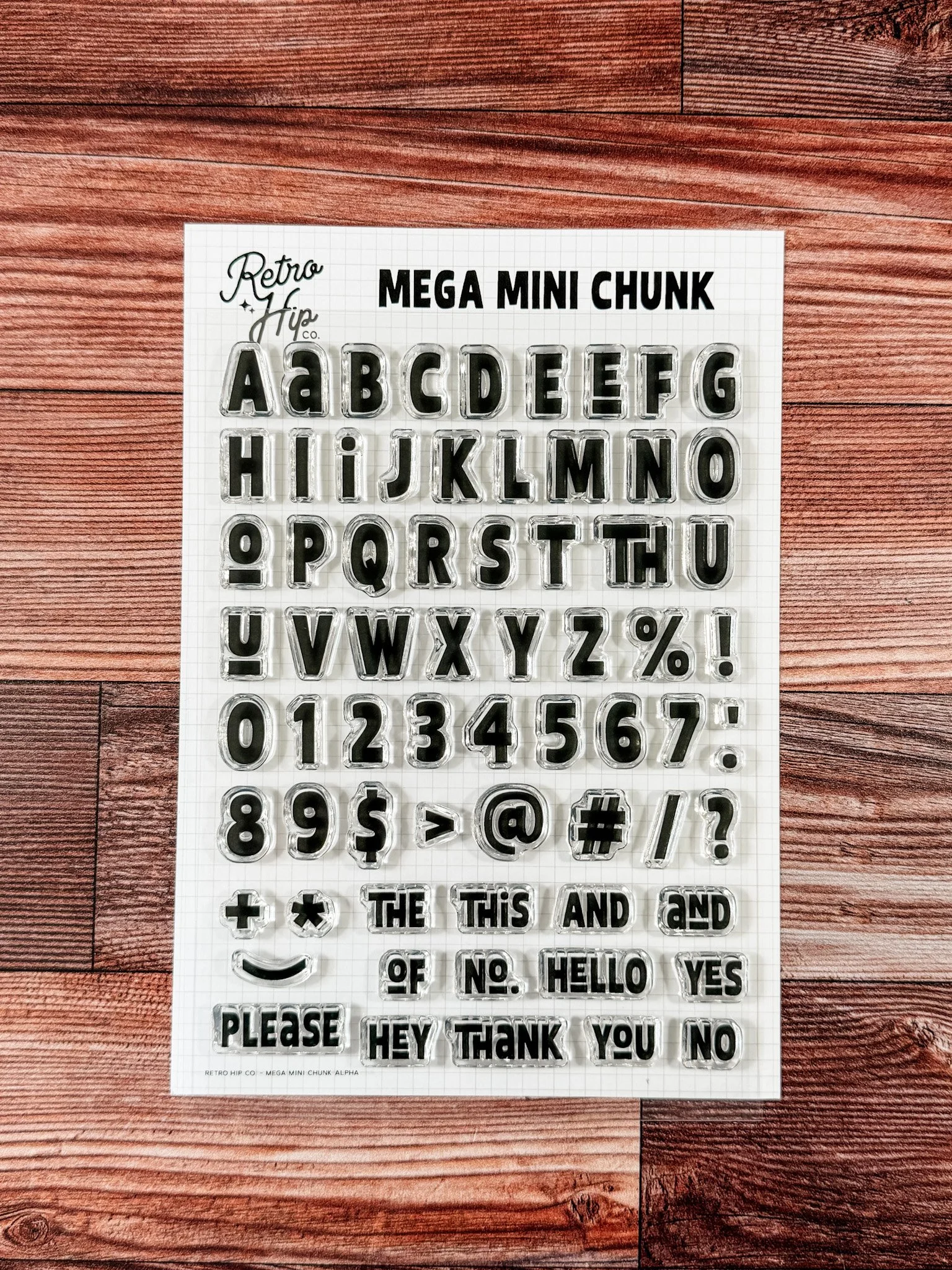 MEGA MINI CHUNK ALPHA STAMP (PRESALE)