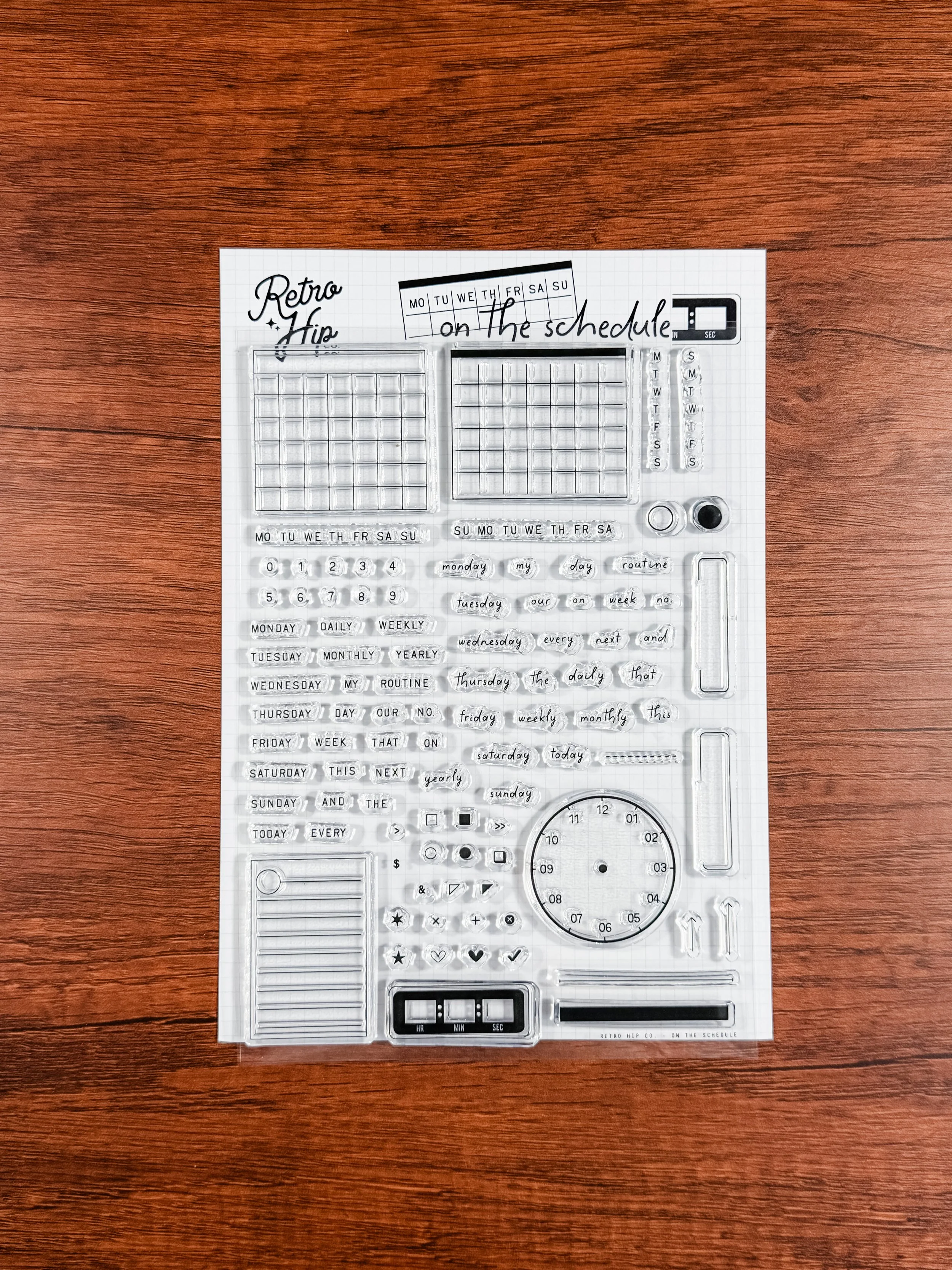 ON THE SCHEDULE STAMP