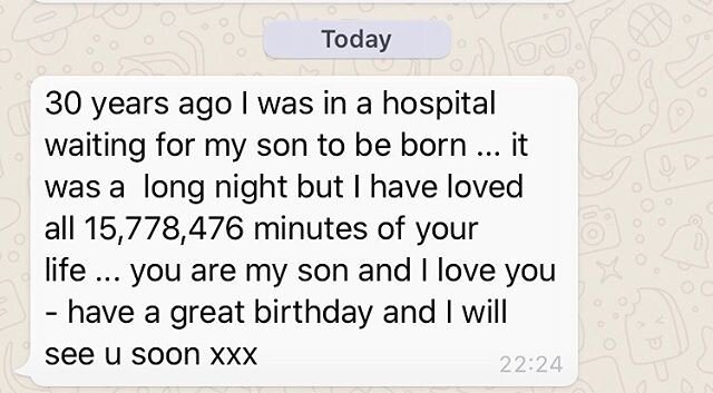 😊 30 today.