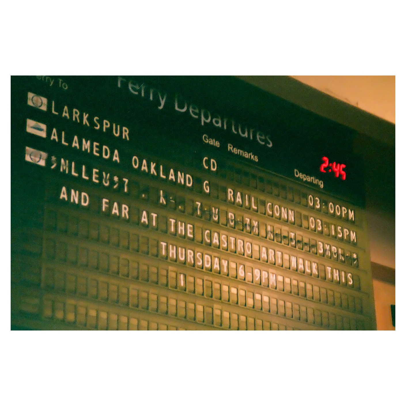 Destination in transition.