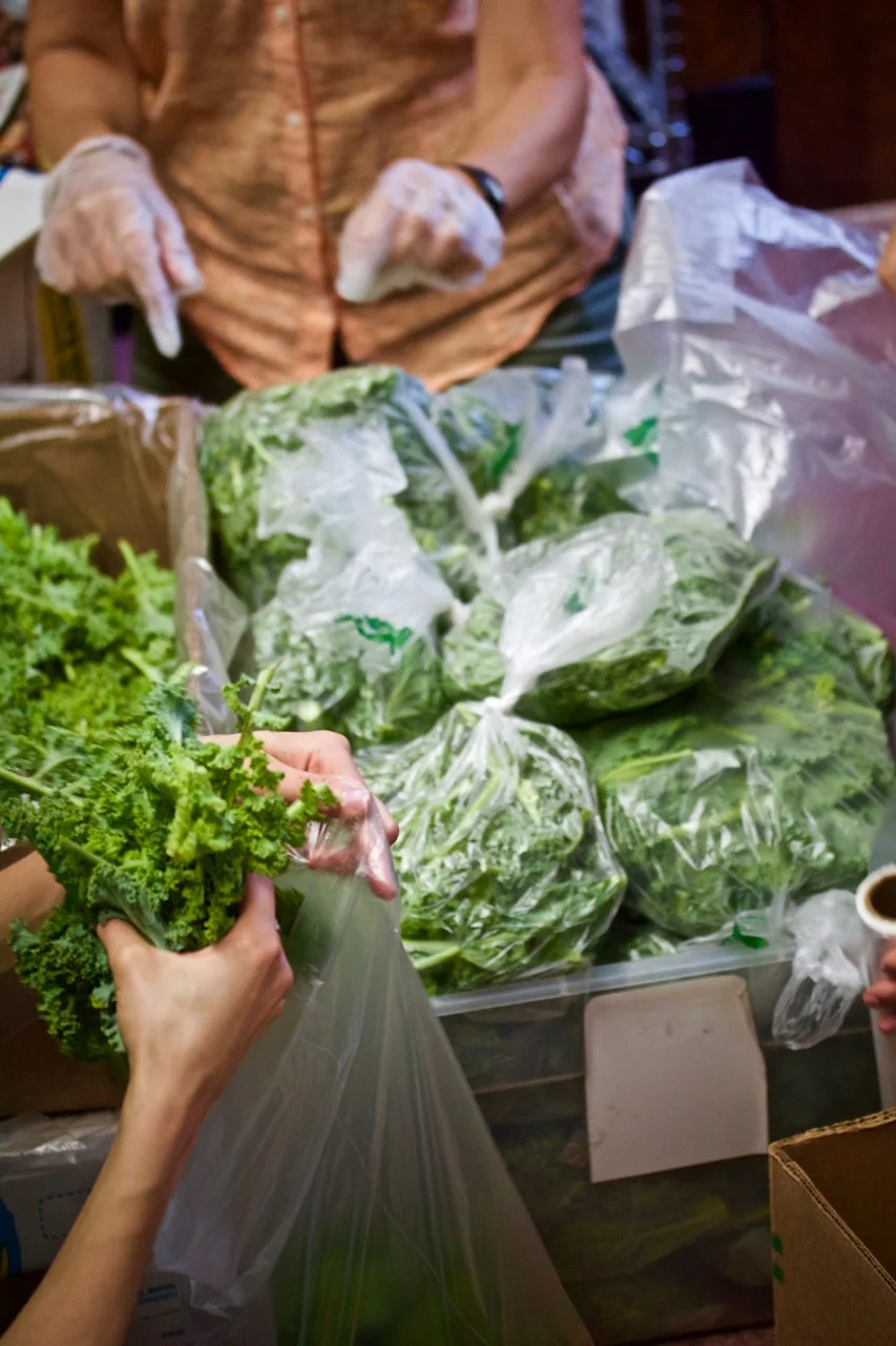 VOLUNTEERS AT FOOD PANTRY
