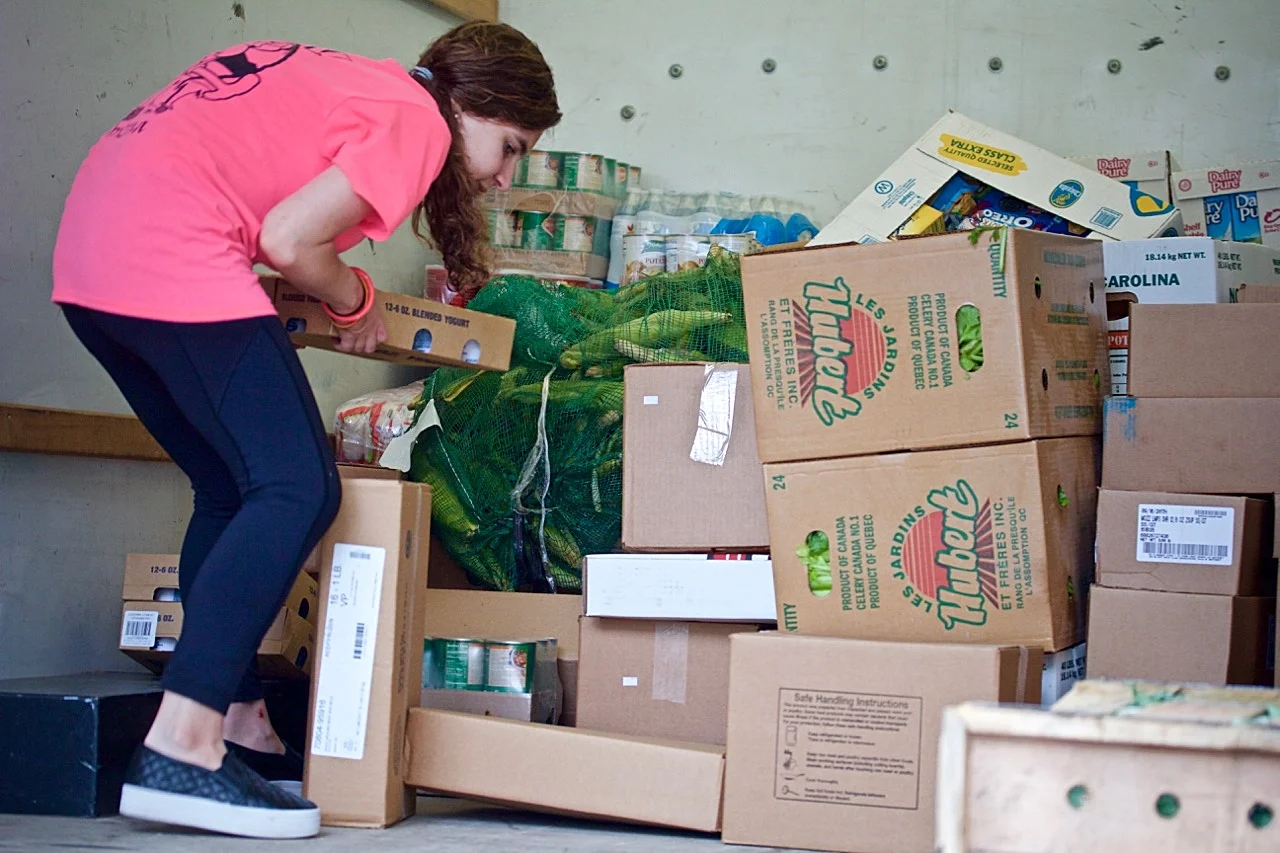 DONATIONS AT PANTRY