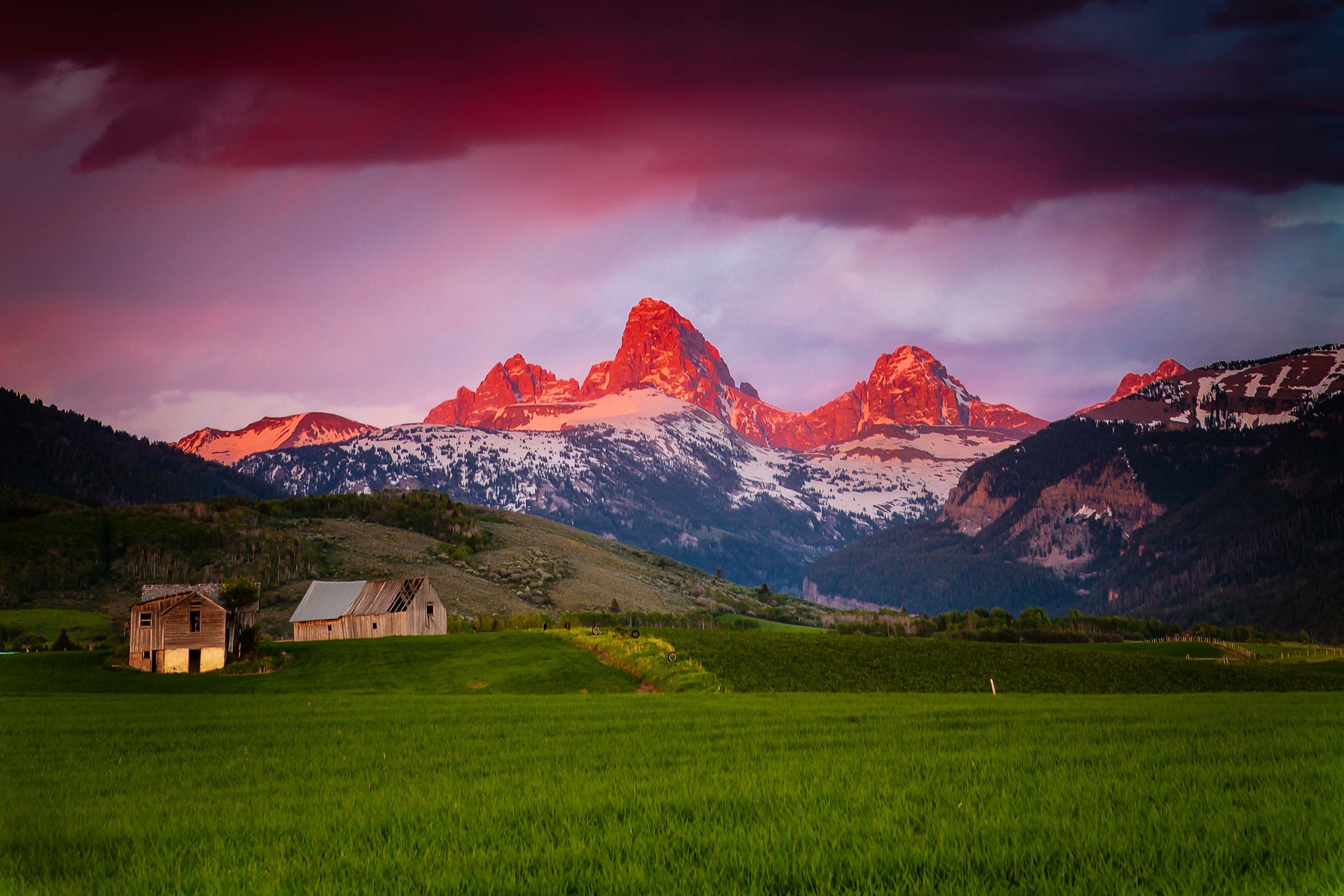 Idaho Grand Teton Sunset