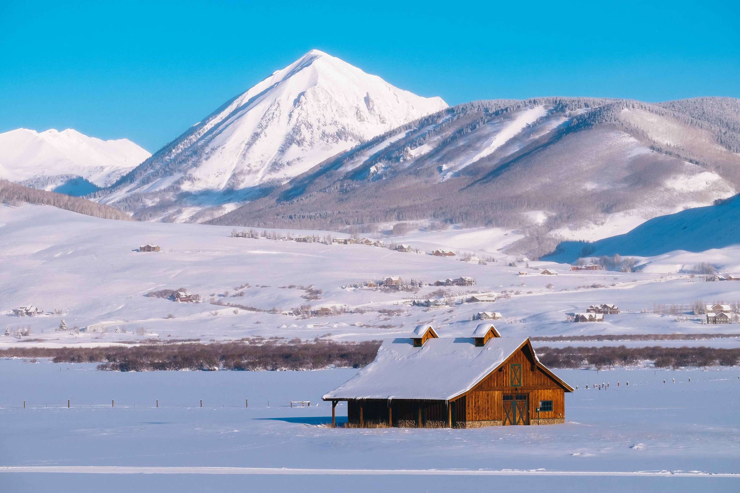 Snowy Barn