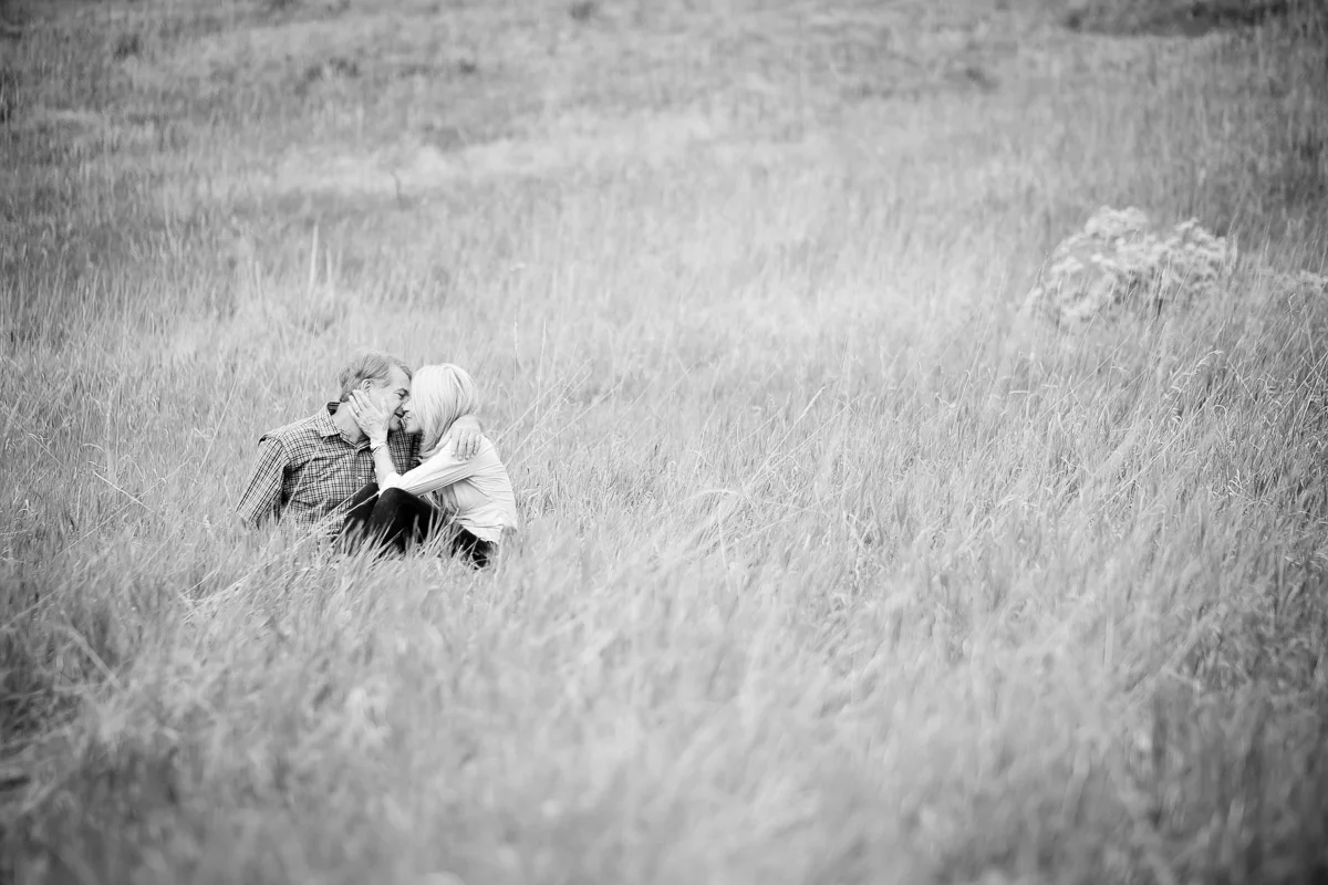 Alone in a field