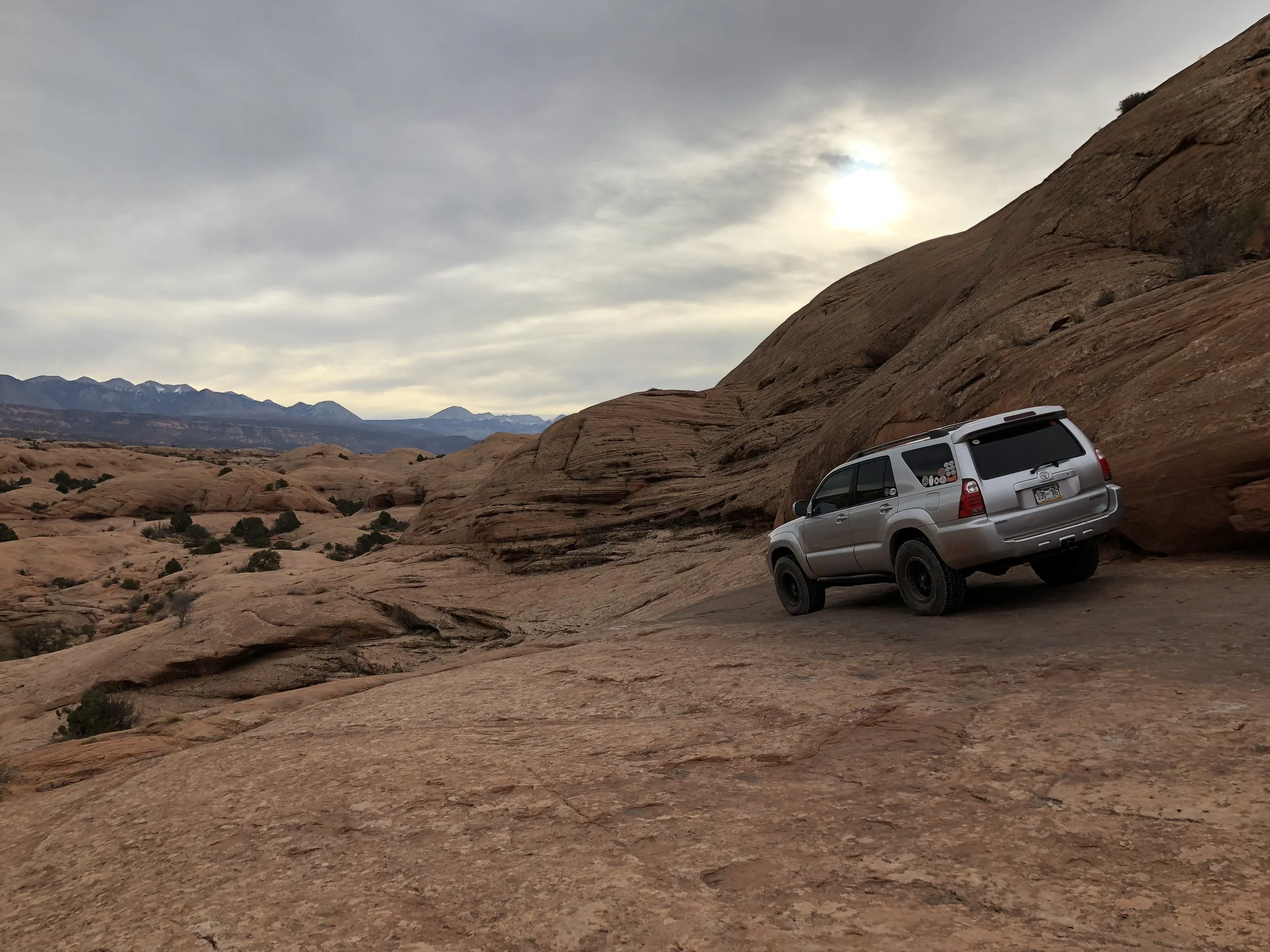 Along the slick rock on Hell's Revenge - Iphone 8 Plus
