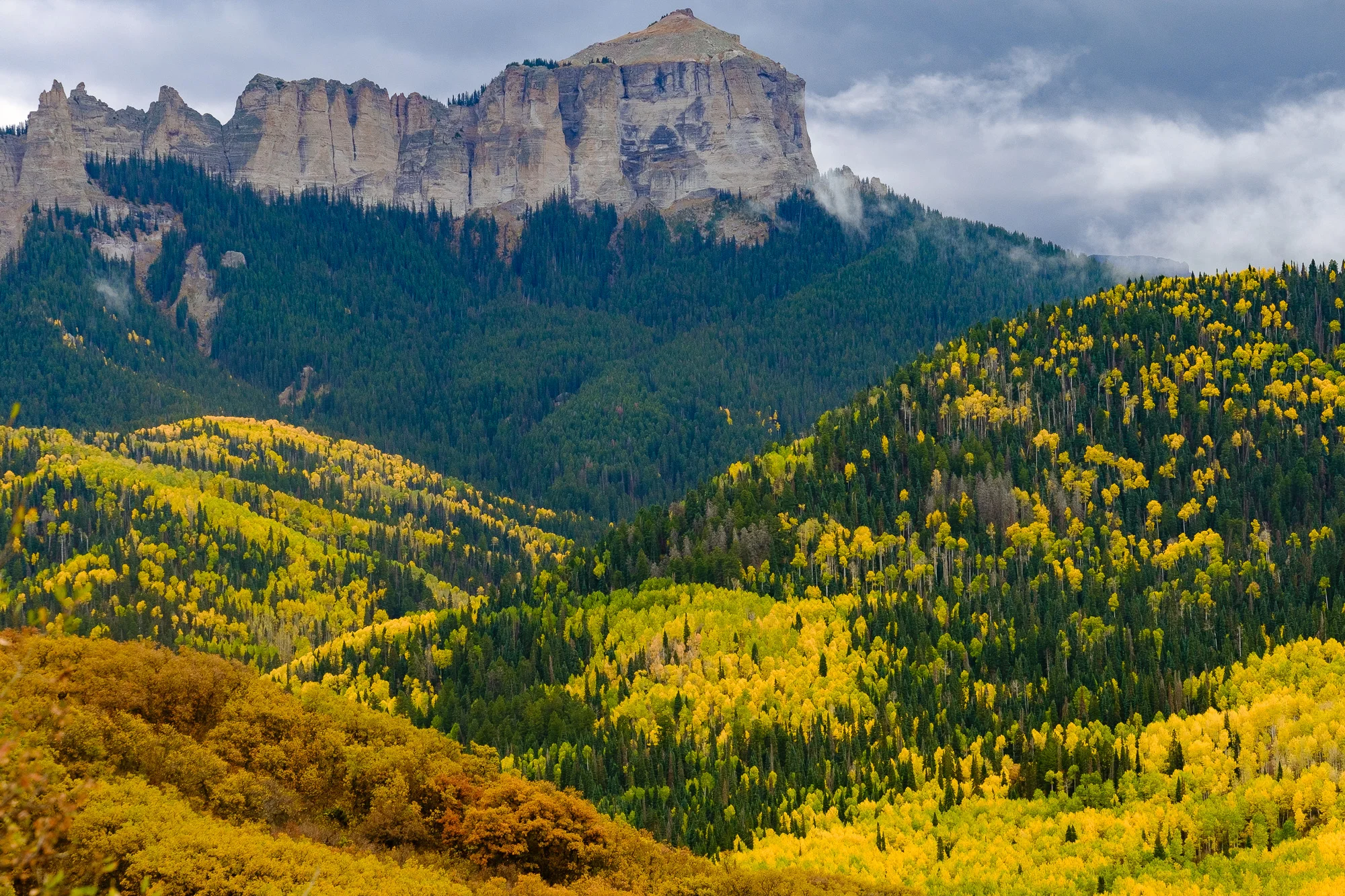 Fall along the Cimmaron Mountains