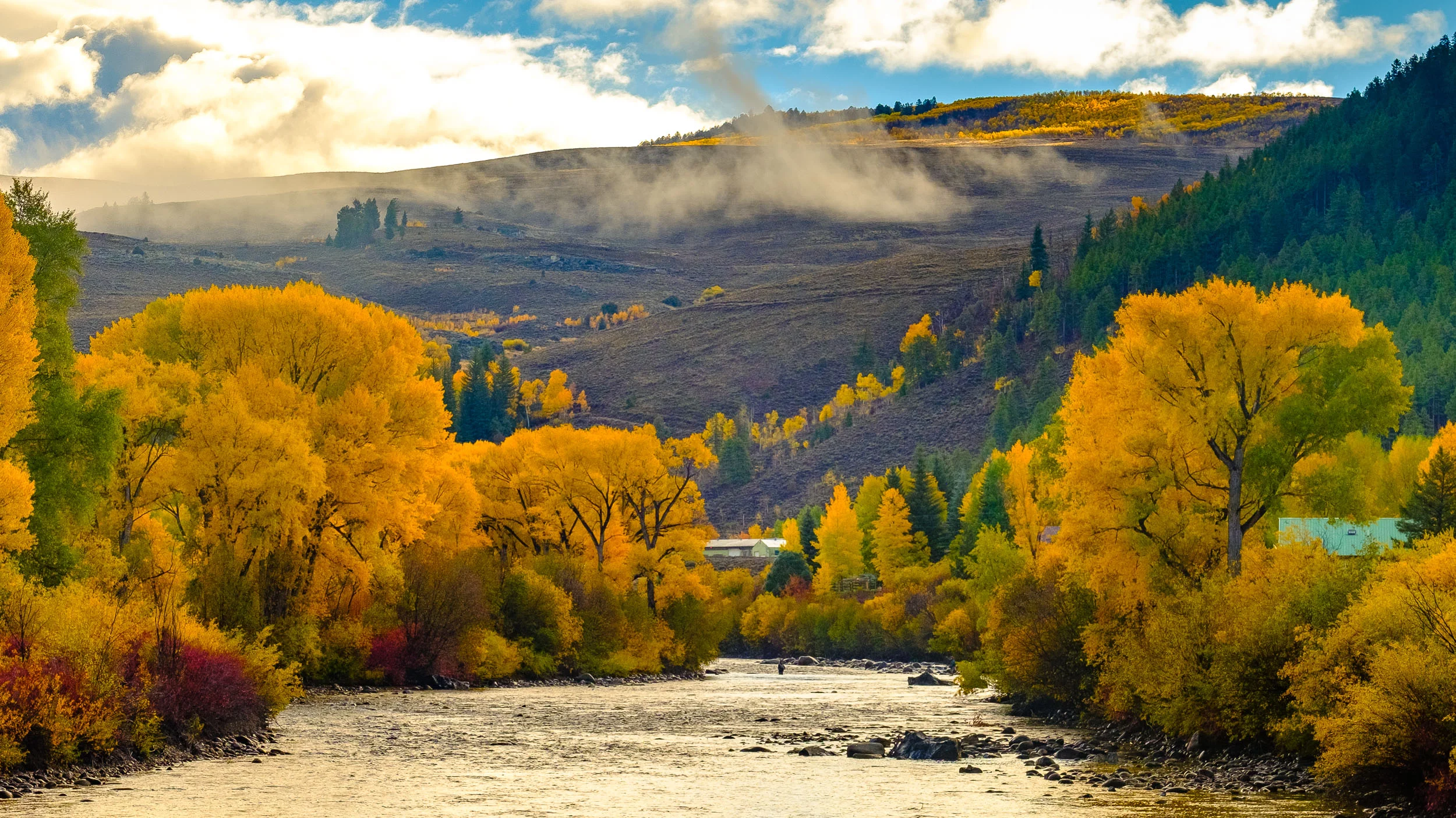 Fishing along the Gunnison River - Fuji XT2, XF 50-140mm f/2.8 @ 66mm