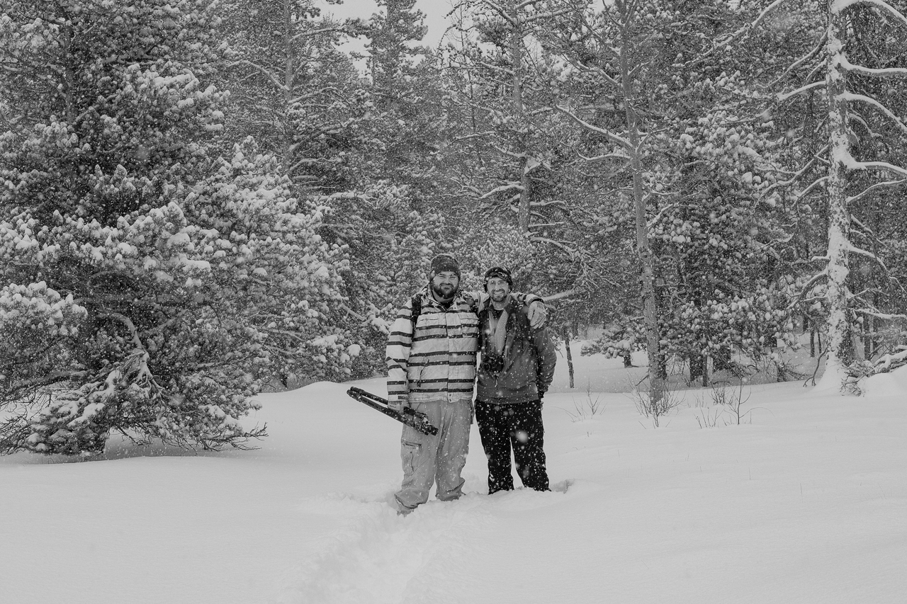  My snow adventure friends, Ryan and Chase. 