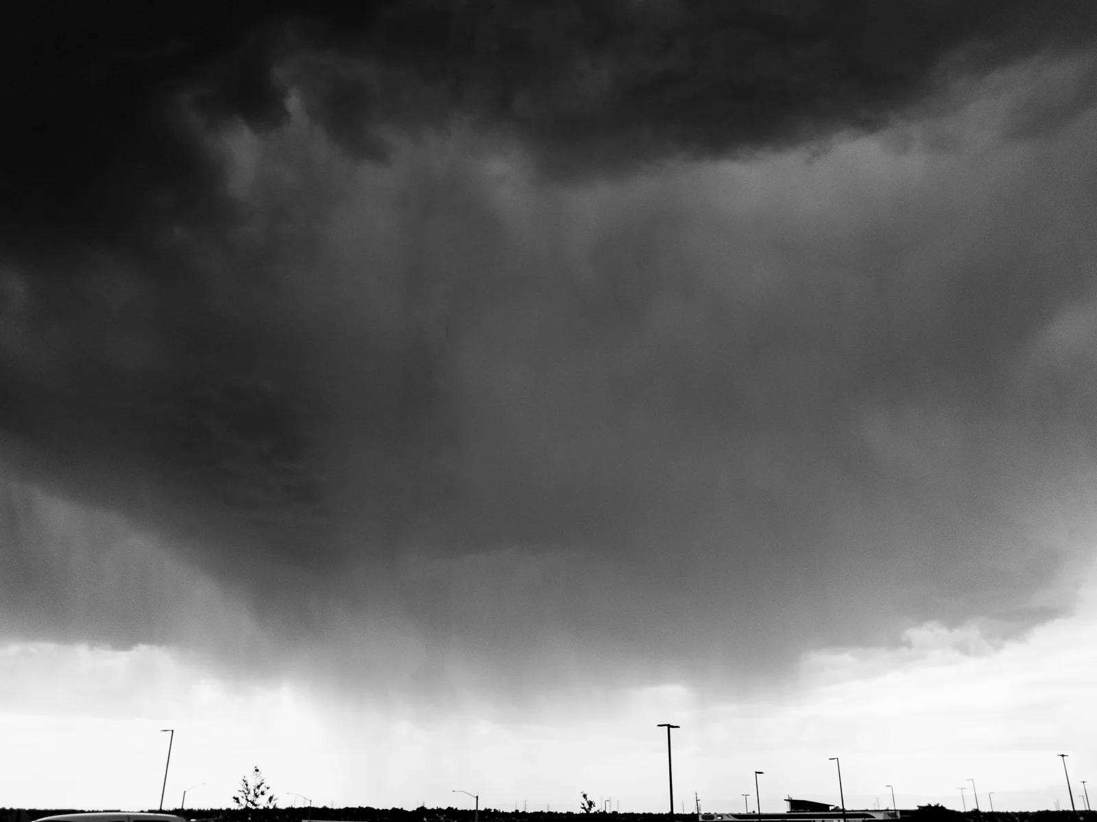 Day 157- 365 Day B&W Photo Challenge - The afternoon storm clouds roll in over the city, Google Pixel 3, VSCO Neopan 400 Film Simulation