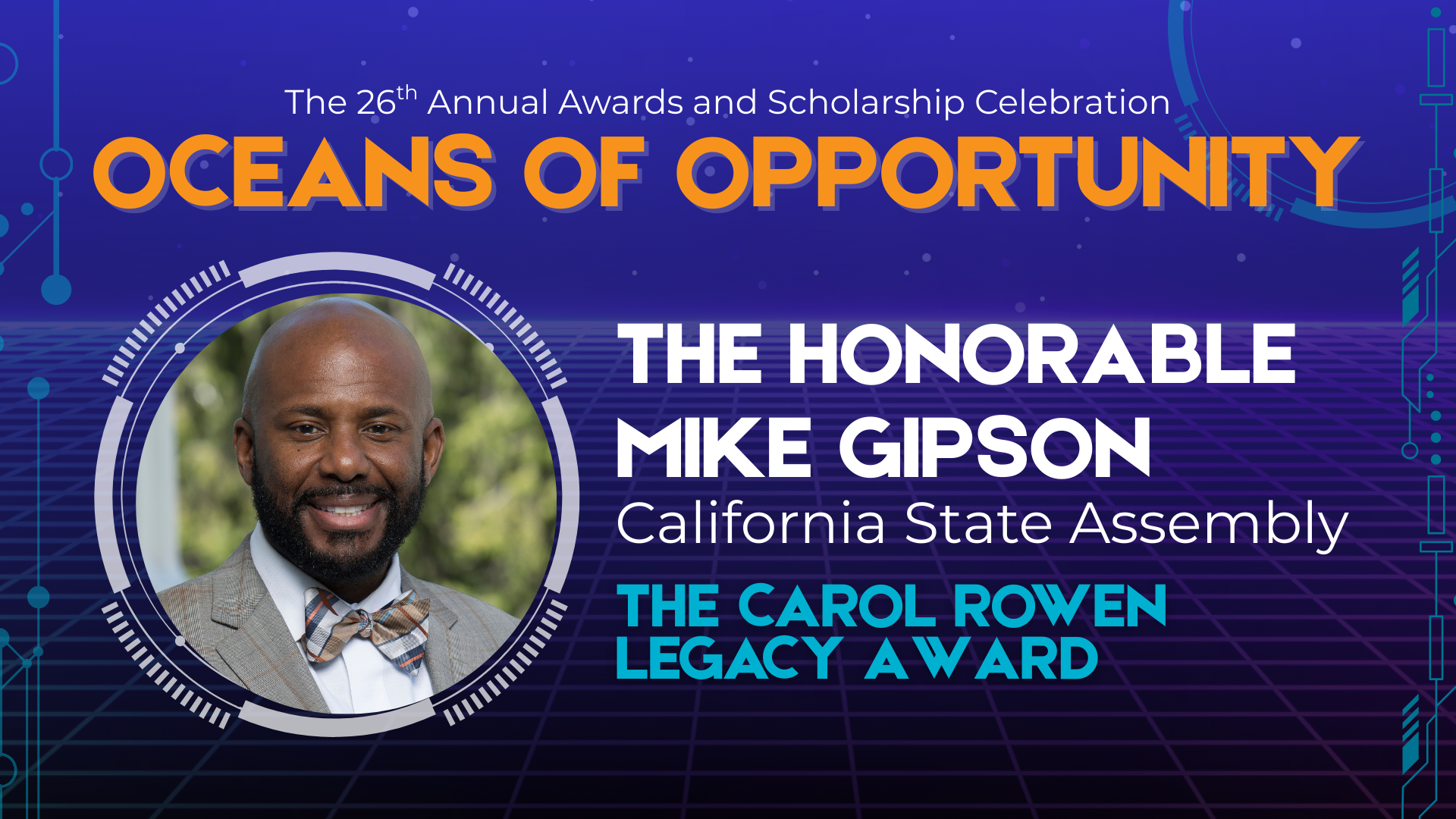 Honoring Assemblymember Mike Gipson with the Carol Rowen Legacy Award