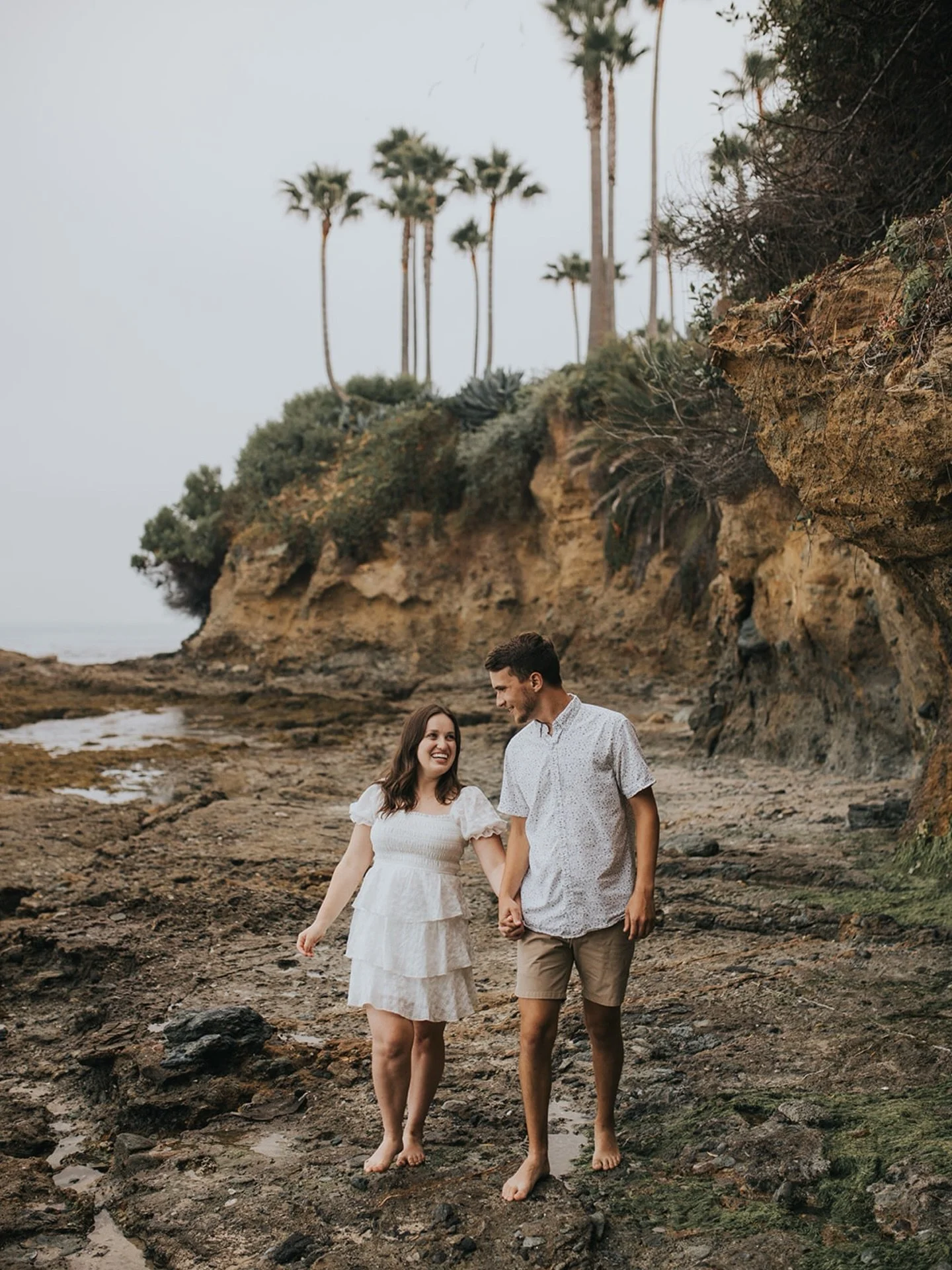 Cloudy Laguna beach is a vibe. Jenna and Tim are too.